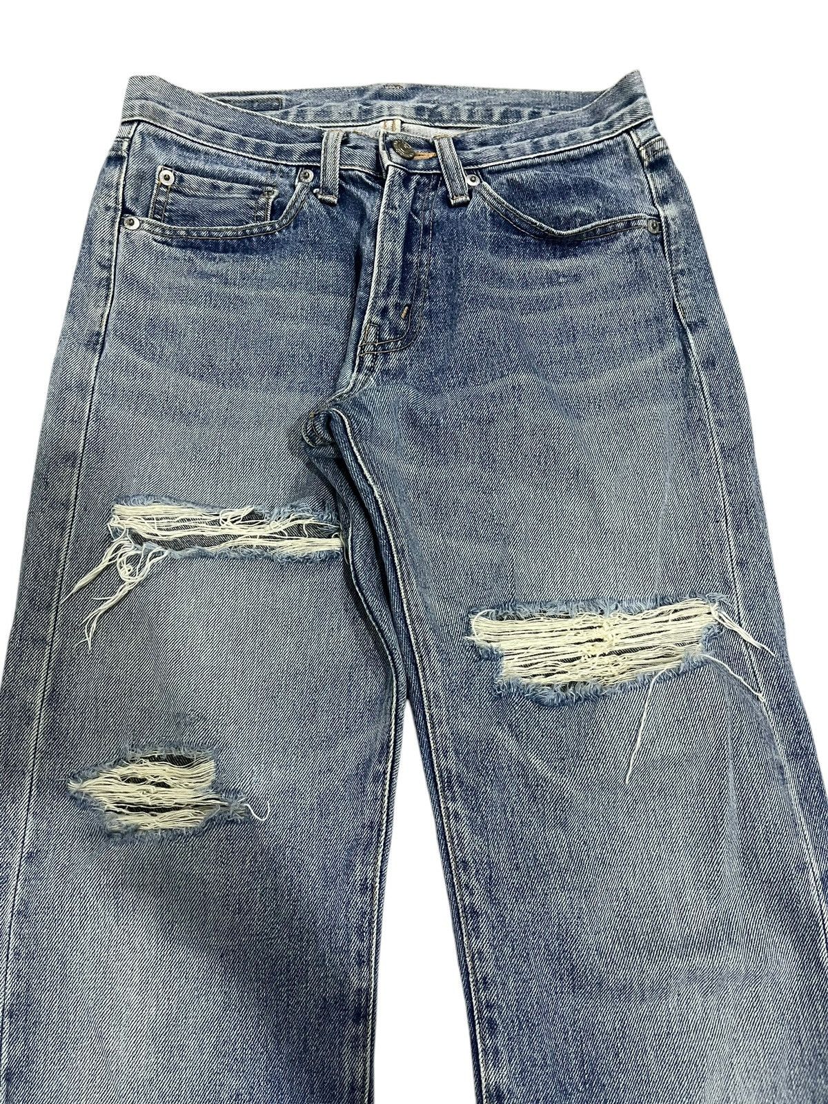 If Six Was Nine × Japanese Brand × Le Grande Bleu (L.G.B.) Y2K JAPANESE BRAND GLHEART BLUE WASHED DENIM Size US 29 - 3 Thumbnail