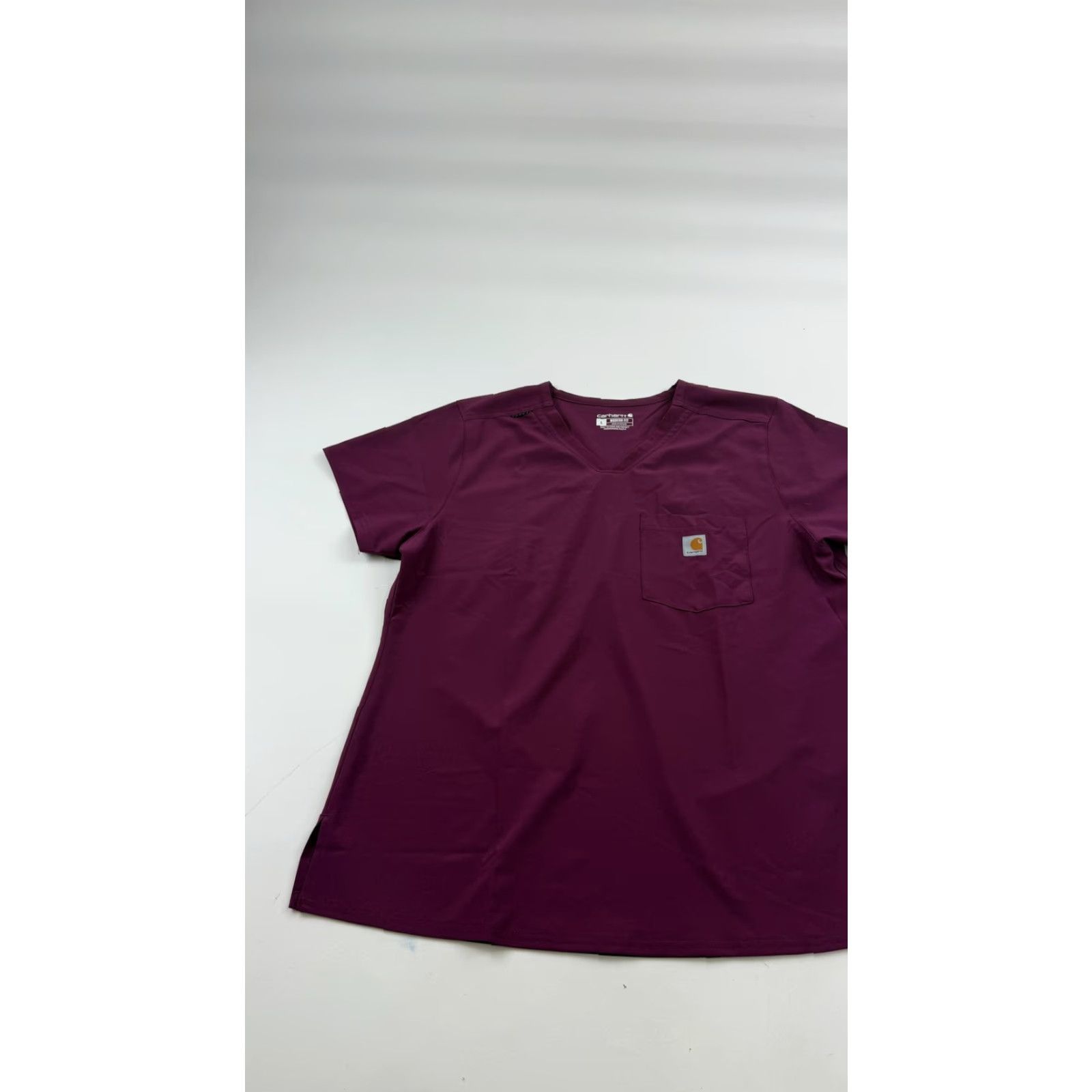 Carhartt VINTAGE Carhartt Scrub Shirt Womens Large Purple Force Modern Fit V-Neck Pocket Nursing Size L / US 10 / IT 46 - 3 Thumbnail