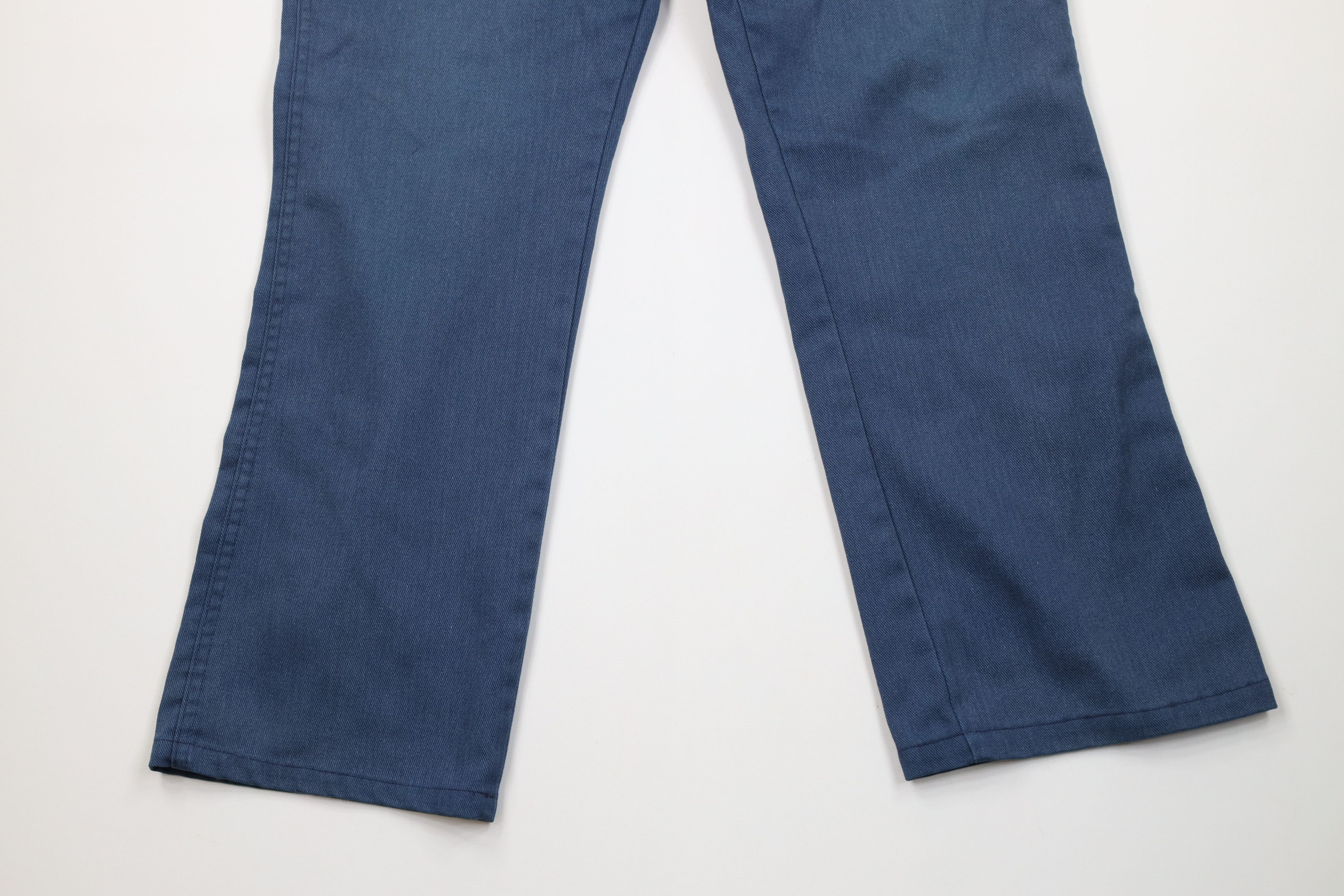 Dickies Vintage 70s Dickies Workwear Flared Wide Leg Pants Blue USA Size US 36 / EU 52 - 4 Thumbnail