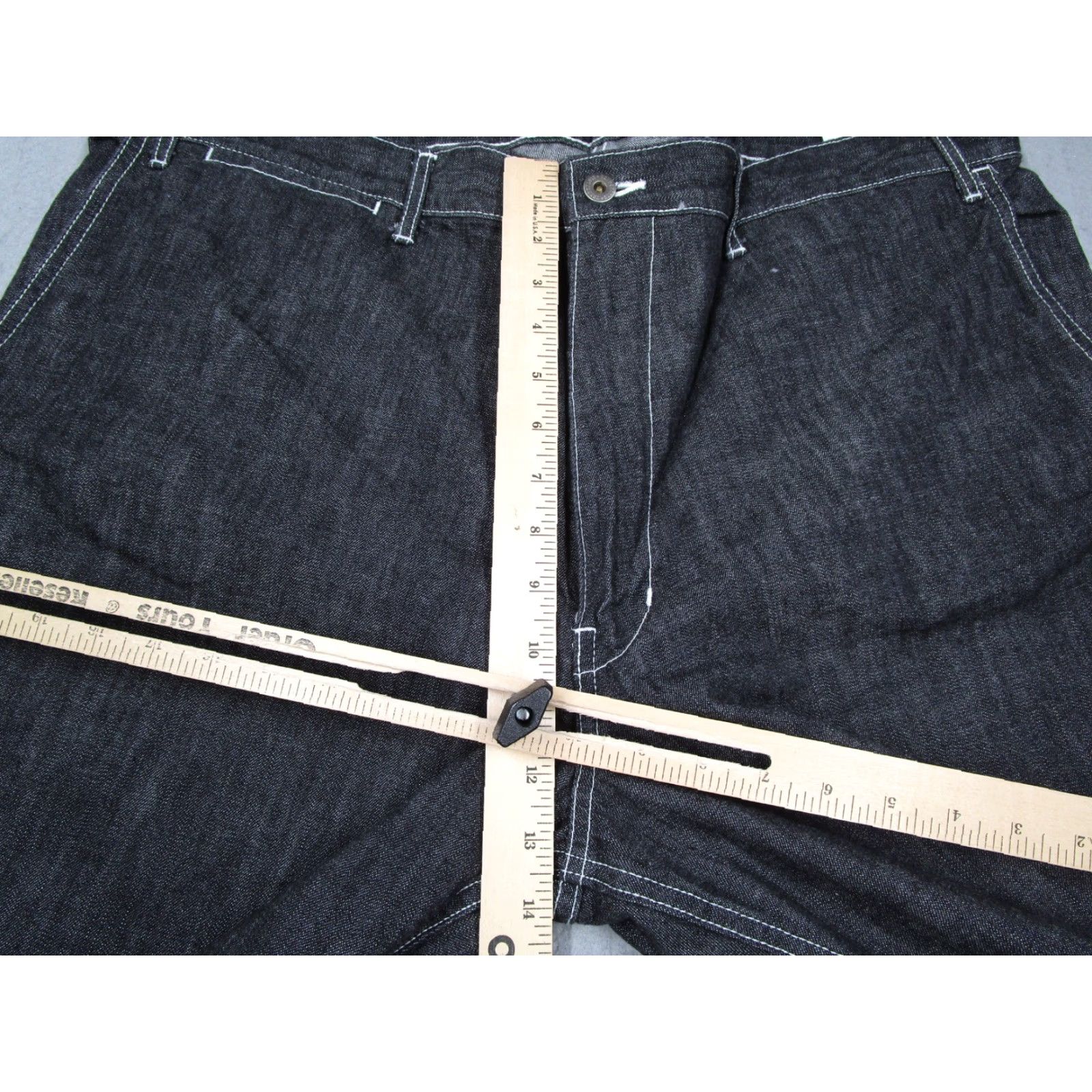 Tenderloin TENDERLOIN Jeans Mens XL Black Cinch Back Denim 5-Pocket Relaxed High Rise Baggy Made in Japan Size US 36 / EU 52 - 7 Thumbnail