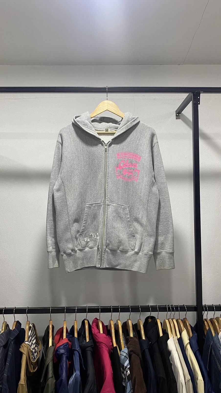 Japanese Brand Obsession Wording Backhit Reverse Weave Zipper Hoodie Size US M / EU 48-50 / 2 - 2 Thumbnail