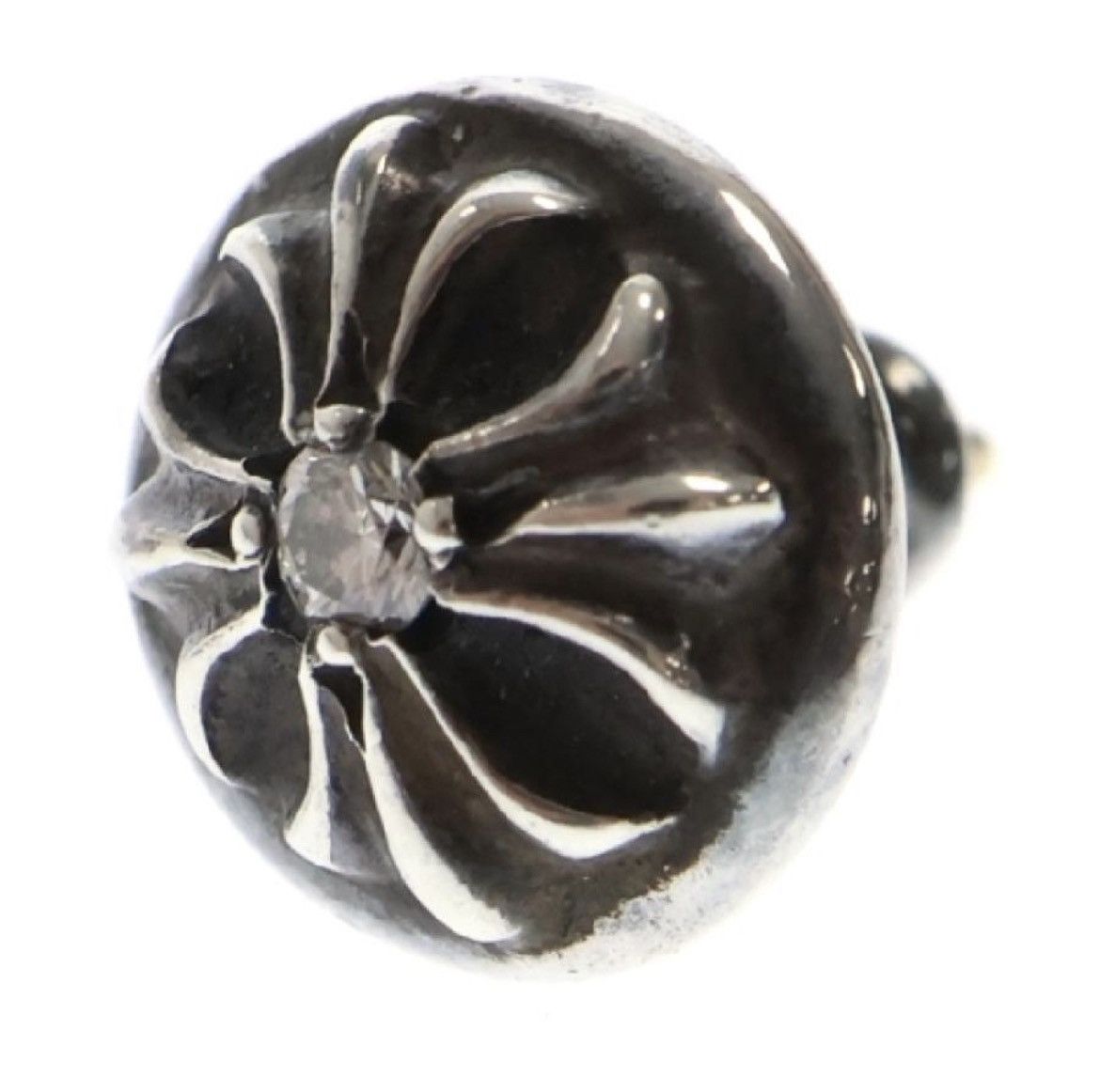 Chrome Hearts Chrome Hearts stud cross ball diamond earring Size ONE SIZE - 1 Thumbnail