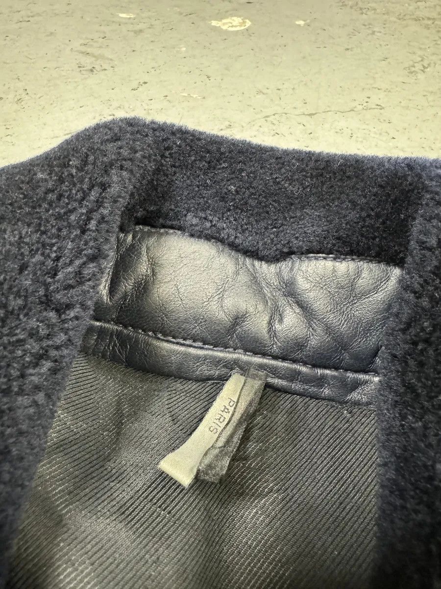 Dior FW2013 Dior Navy Asymmetrical Lambskin Leather Bomber Jacket by Kris Van Assche Size US M / EU 48-50 / 2 - 14 Thumbnail