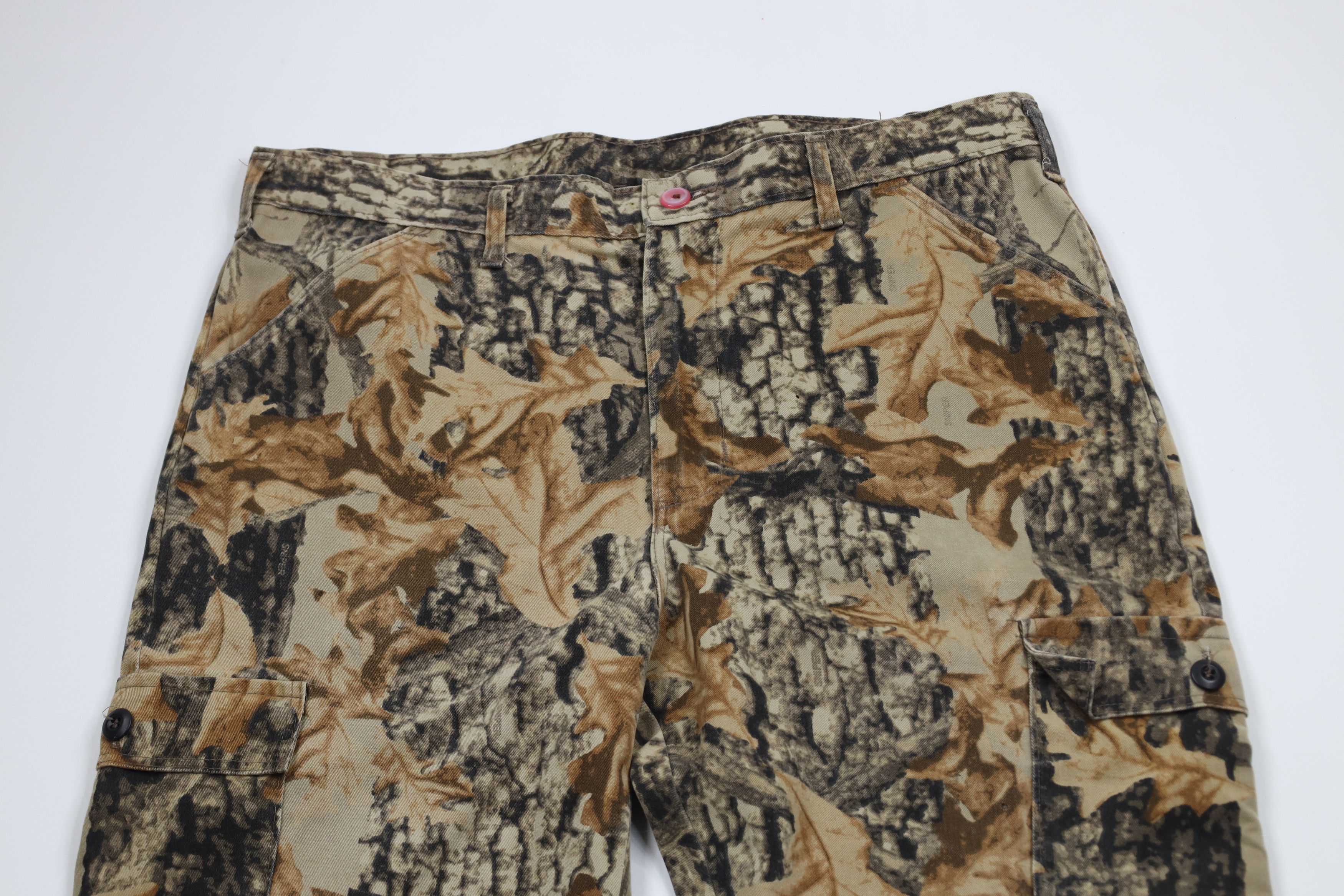 Vintage Vintage 90s Streetwear Camouflage Wide Leg Cargo Pants USA Size US 36 / EU 52 - 2 Thumbnail