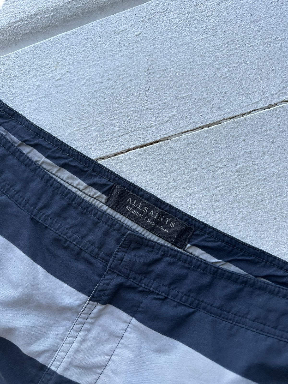 Allsaints 🚨RARE ALLSAINTS BIG LOGO SWIMM SHORTS Y2K SURF VINTAGE Size US 35 - 5 Thumbnail