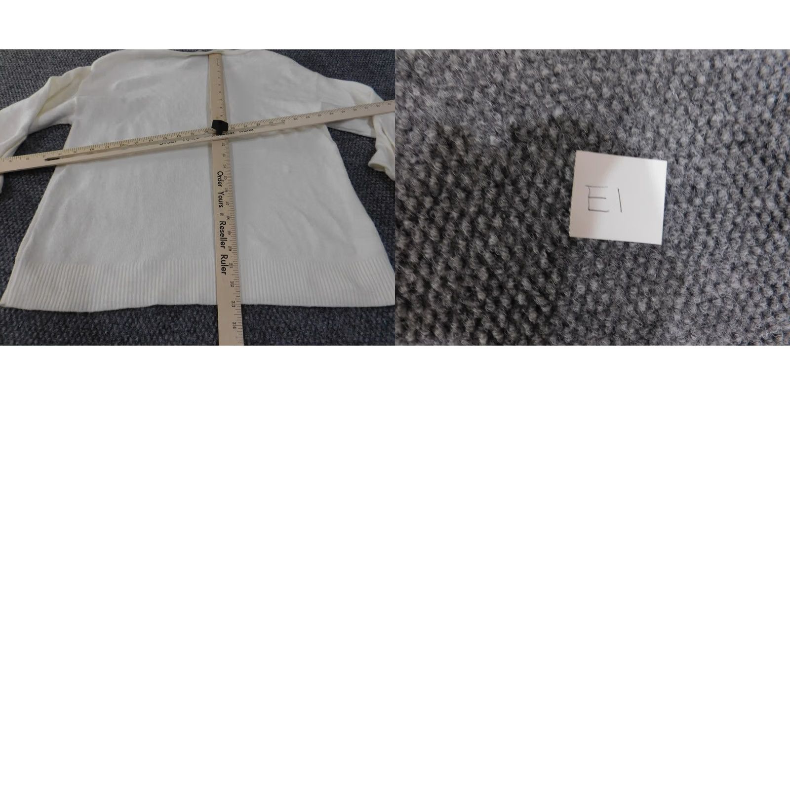 Loft LOFT Sweater Pullover White Small Womens Crew Neck Knit Rib Stretch Regular Casual Long Sleeve Button Knit Solid Modern Designer Fall Winter Spring Size S / US 4 / IT 40 - 9 Thumbnail