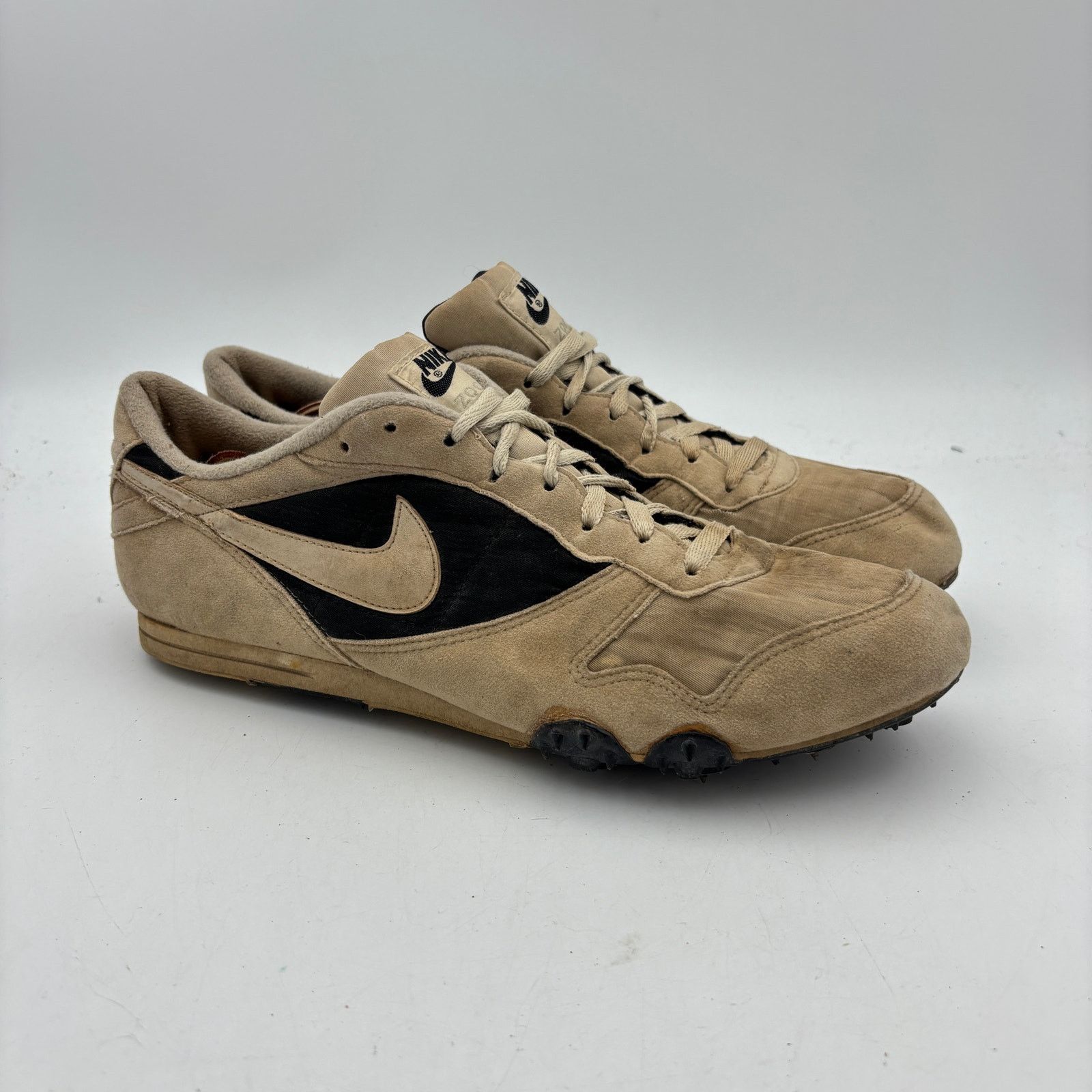 Nike Vintage 90s Nike Zoom Track Spikes Shoes Waffle Suede 13 Size US 13 / EU 46 - 1 Thumbnail