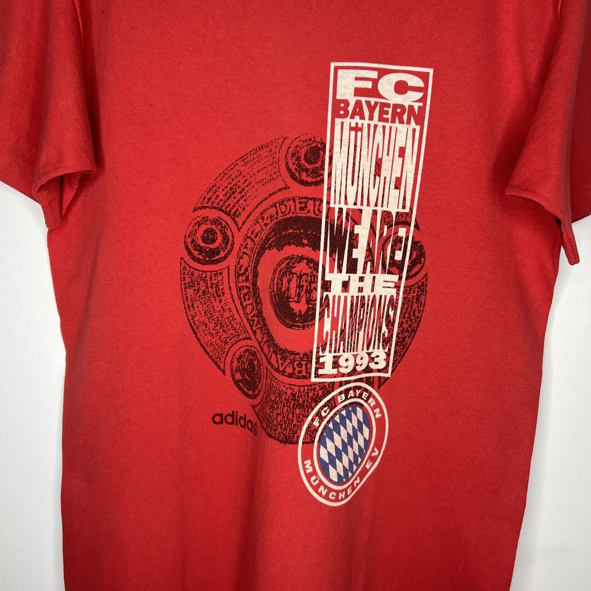 Adidas × Vintage Adidas vintage 90s Bayern munchen champions t shirt Size US M / EU 48-50 / 2 - 2 Thumbnail