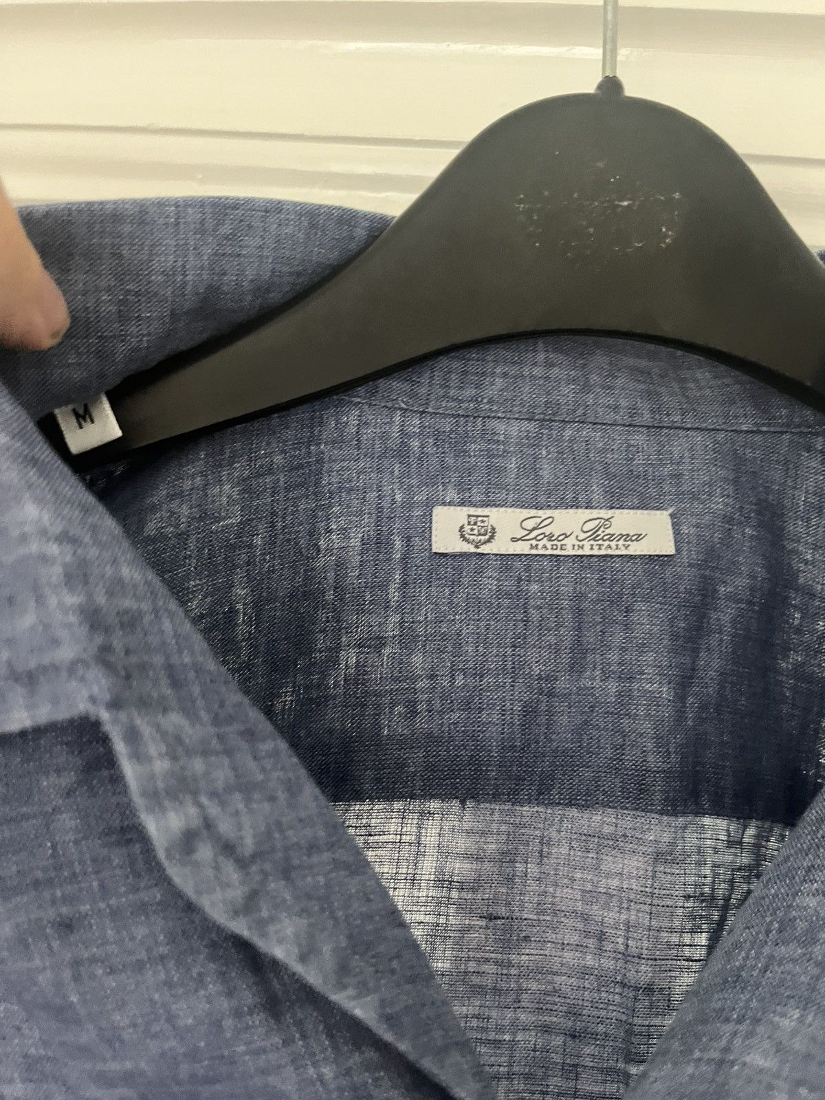 Loro Piana Loro Piana blue linen shirt size medium Size US M / EU 48-50 / 2 - 2 Thumbnail