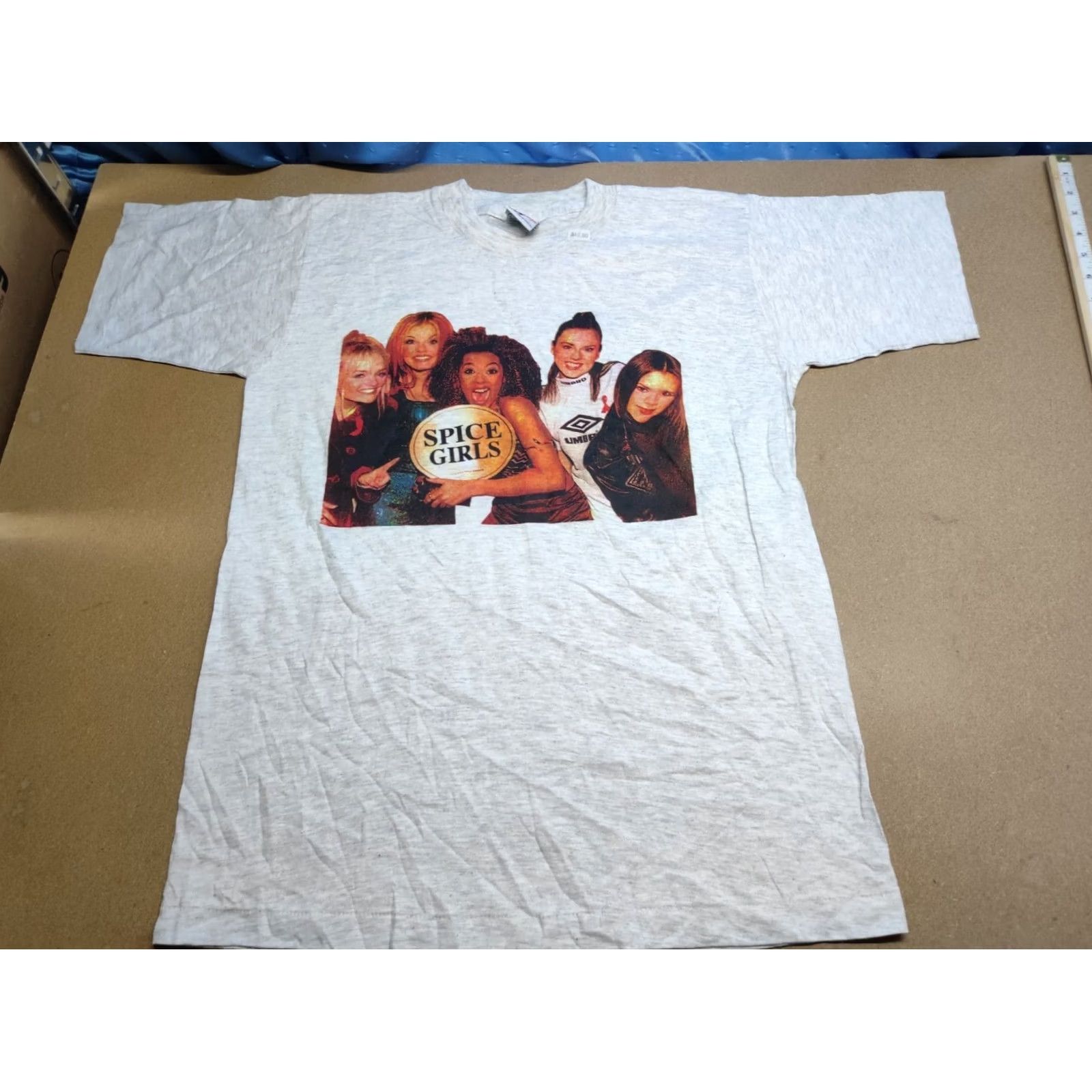 Vintage Spice Girls Vintage Gray T-Shirt Campaign Single Stitch Shirt S Unisex Adults Cotton Graphic Print Round Neck Short Sleeve Music Size US S / EU 44-46 / 1 - 2 Thumbnail