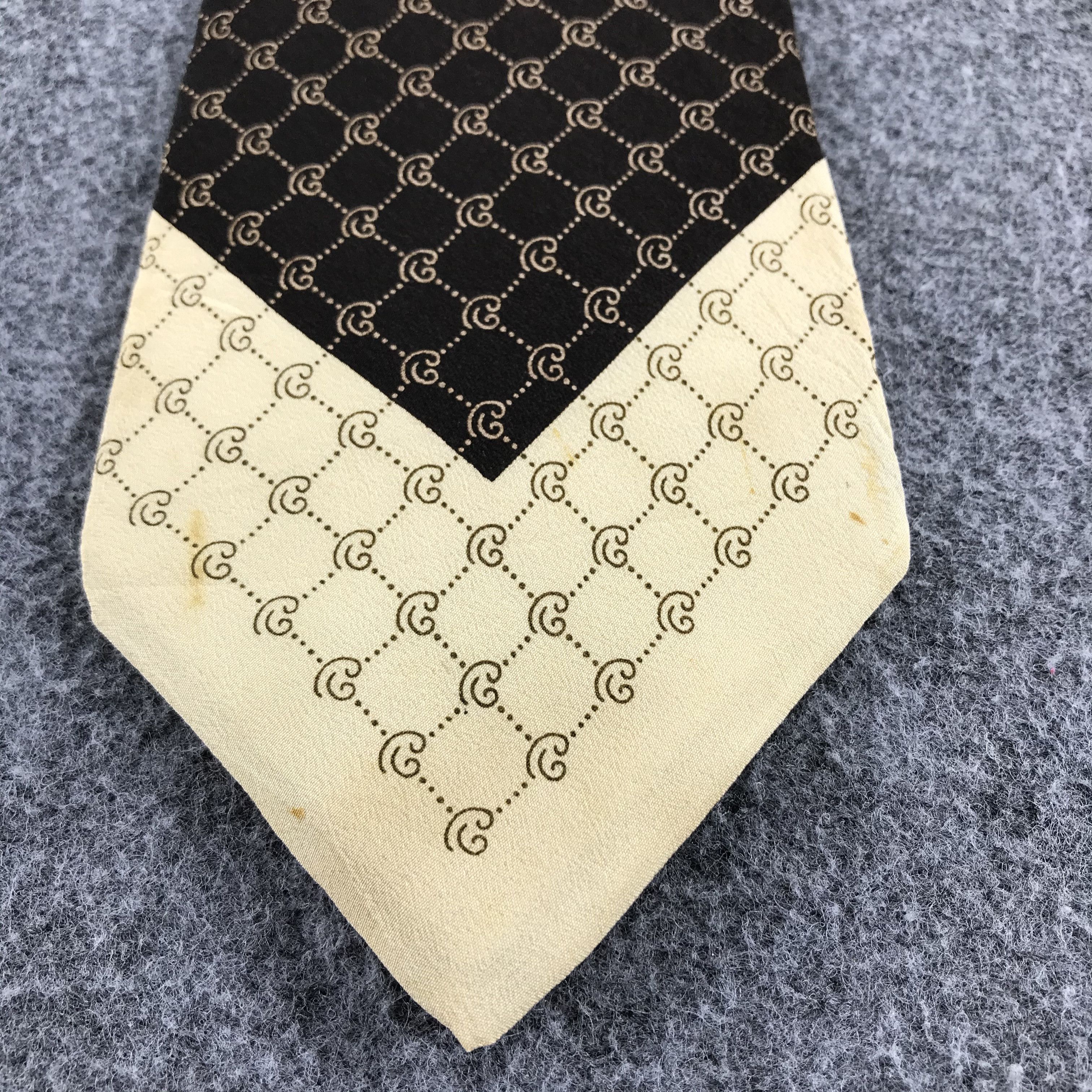 Pierre Balmain × Vintage Vintage Pierre Balmain Monogram Silk Neck Ties T25 Size ONE SIZE - 2 Thumbnail