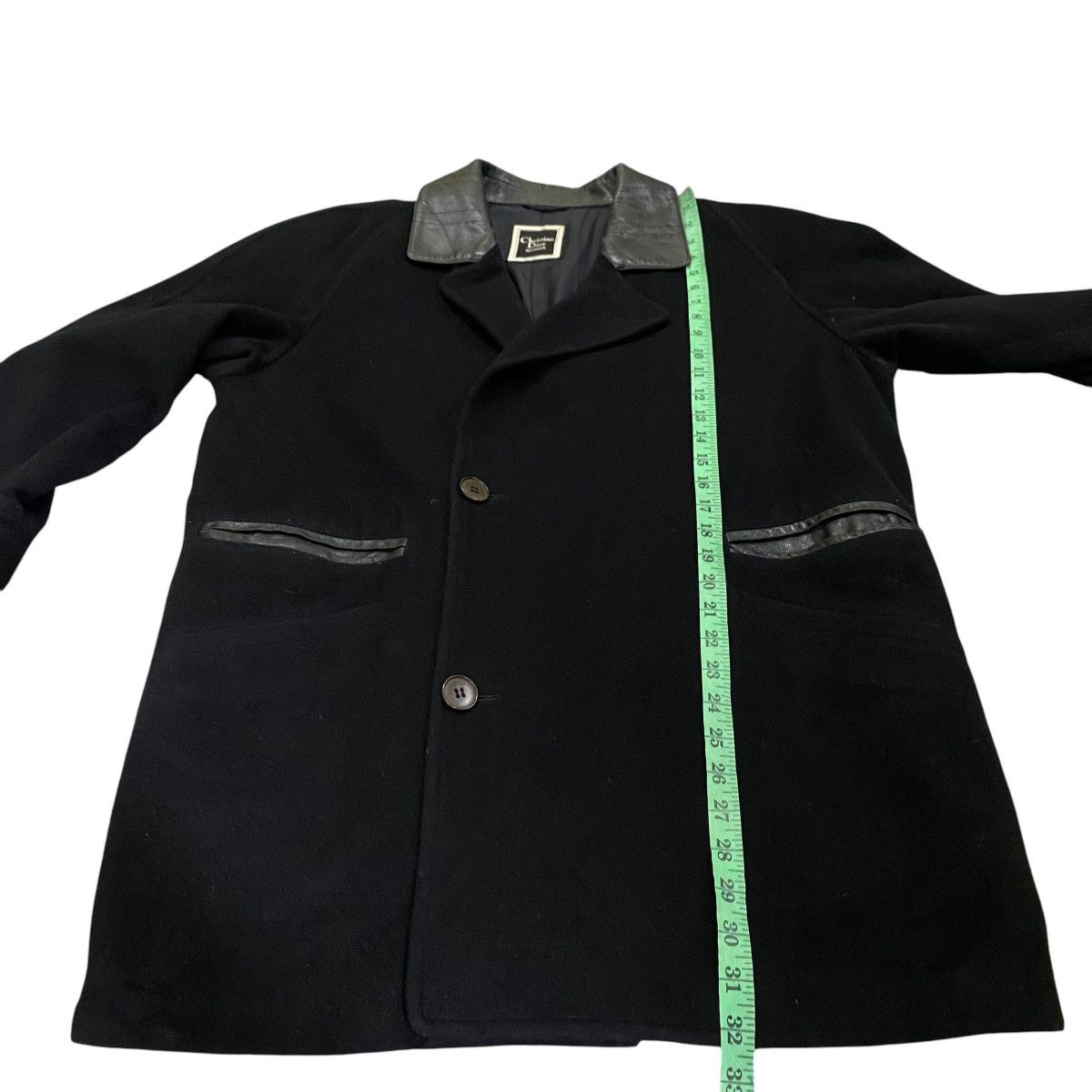 Christian Dior Monsieur × Dior Vintage Christian Dior Wool Collar Leather Size US S / EU 44-46 / 1 - 14 Thumbnail
