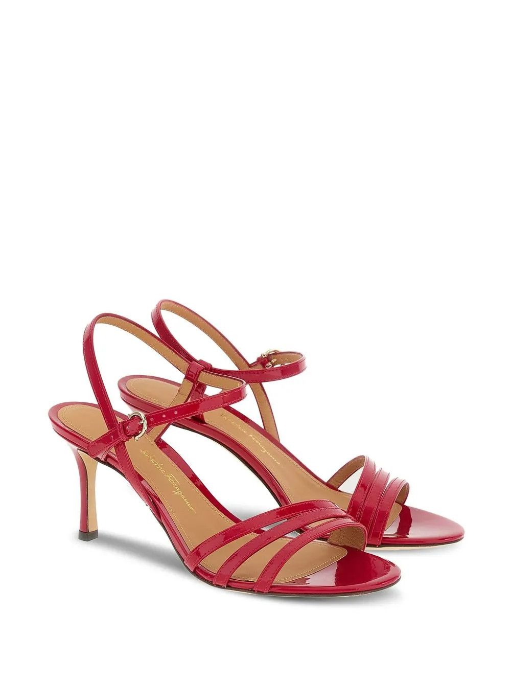 Salvatore Ferragamo o1y0426 Slingback Sandals in Garnet Size US 10.5 / IT 40.5 - 2 Thumbnail