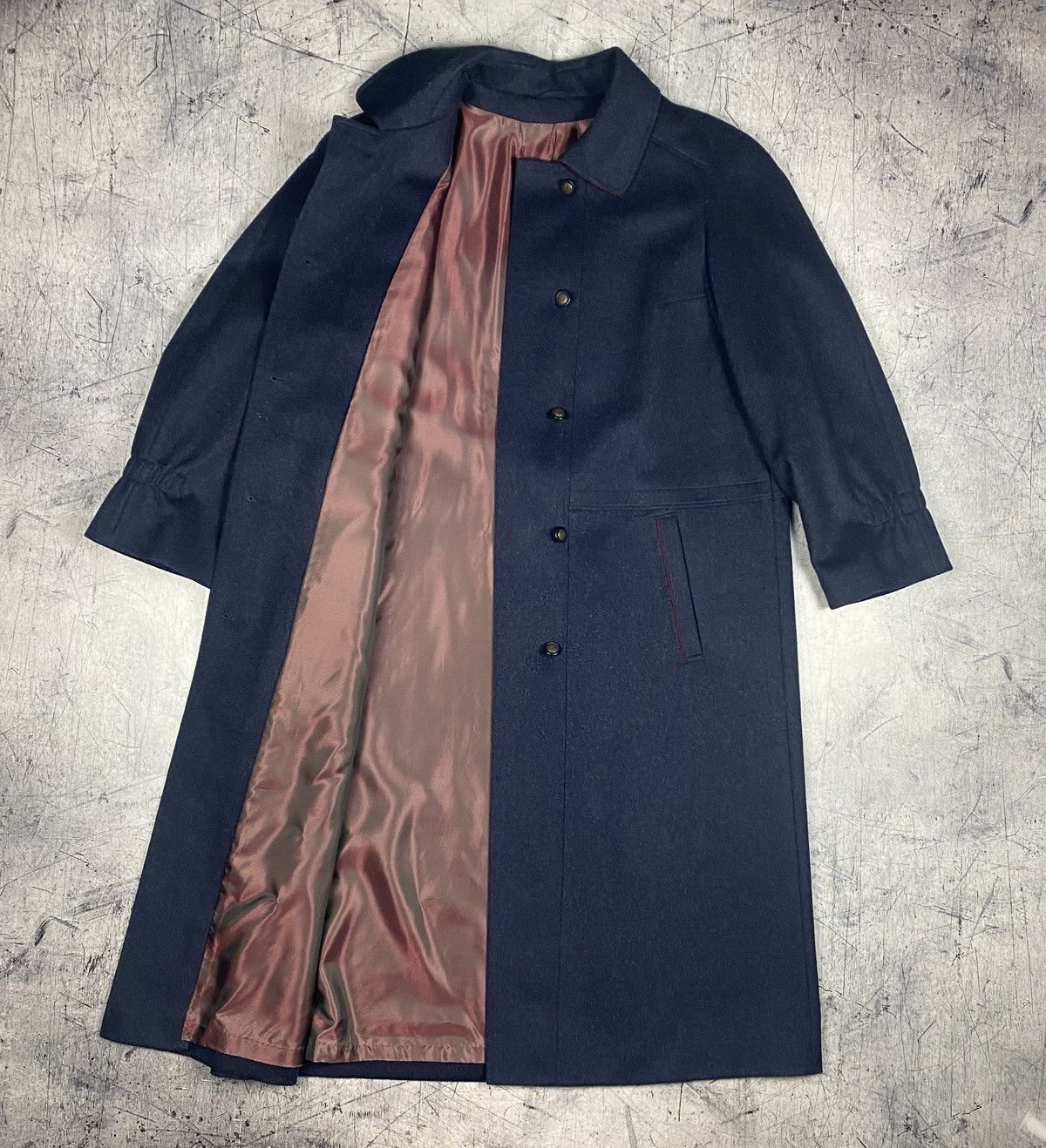 Other Vintage German Loden Wool Long Coat – Made in Germany Size XL / US 12-14 / IT 48-50 - 10 Thumbnail