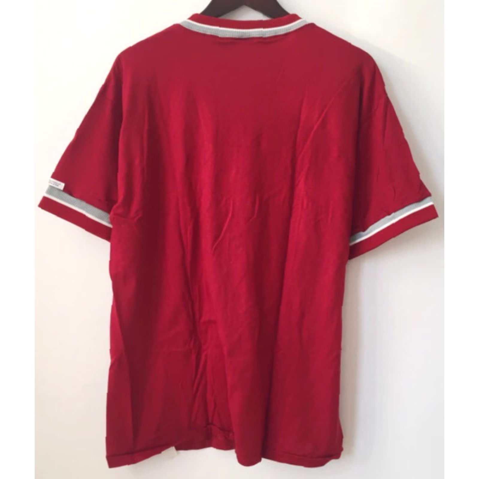Russell Athletic VINTAGE Russell Athletic T-Shirt Mens XL Red 90s Deadstock NWOT V-Neck Athletic 31" Long 21" Across Size US XL / EU 56 / 4 - 5 Thumbnail