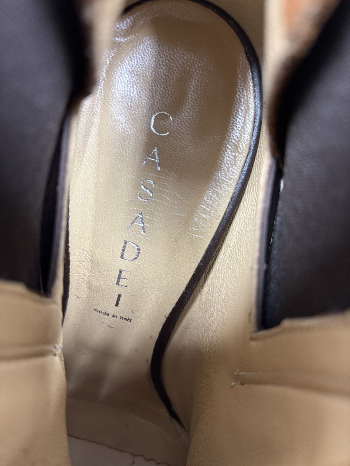 Casadei Womens heels Casadei Size 10 Color Brown Size US 10 / IT 40 - 12 Thumbnail