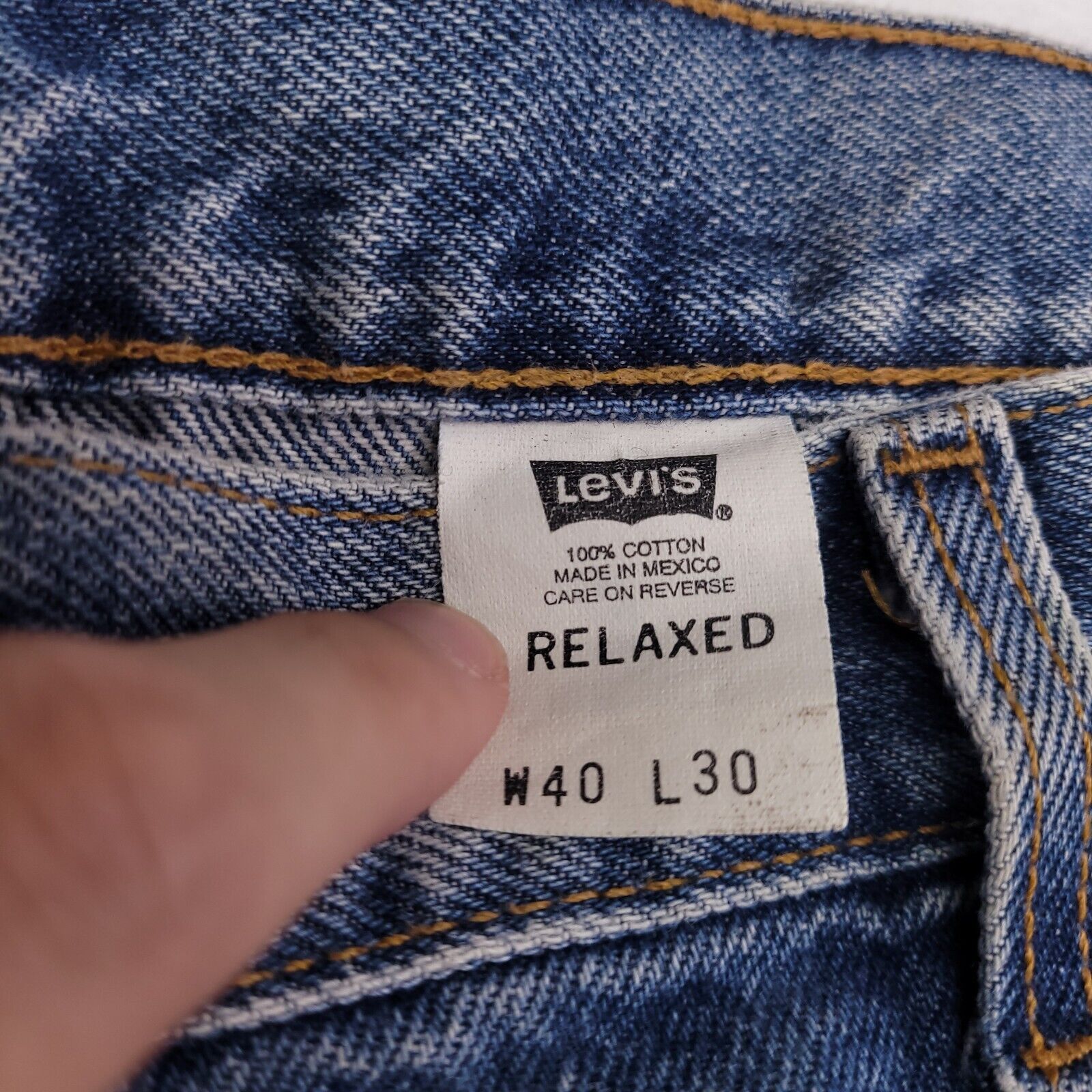 Levi's Levi's Casual Button Zip Denim Jeans Mens Size 40x30 Blue Size US 40 / EU 56 - 3 Thumbnail