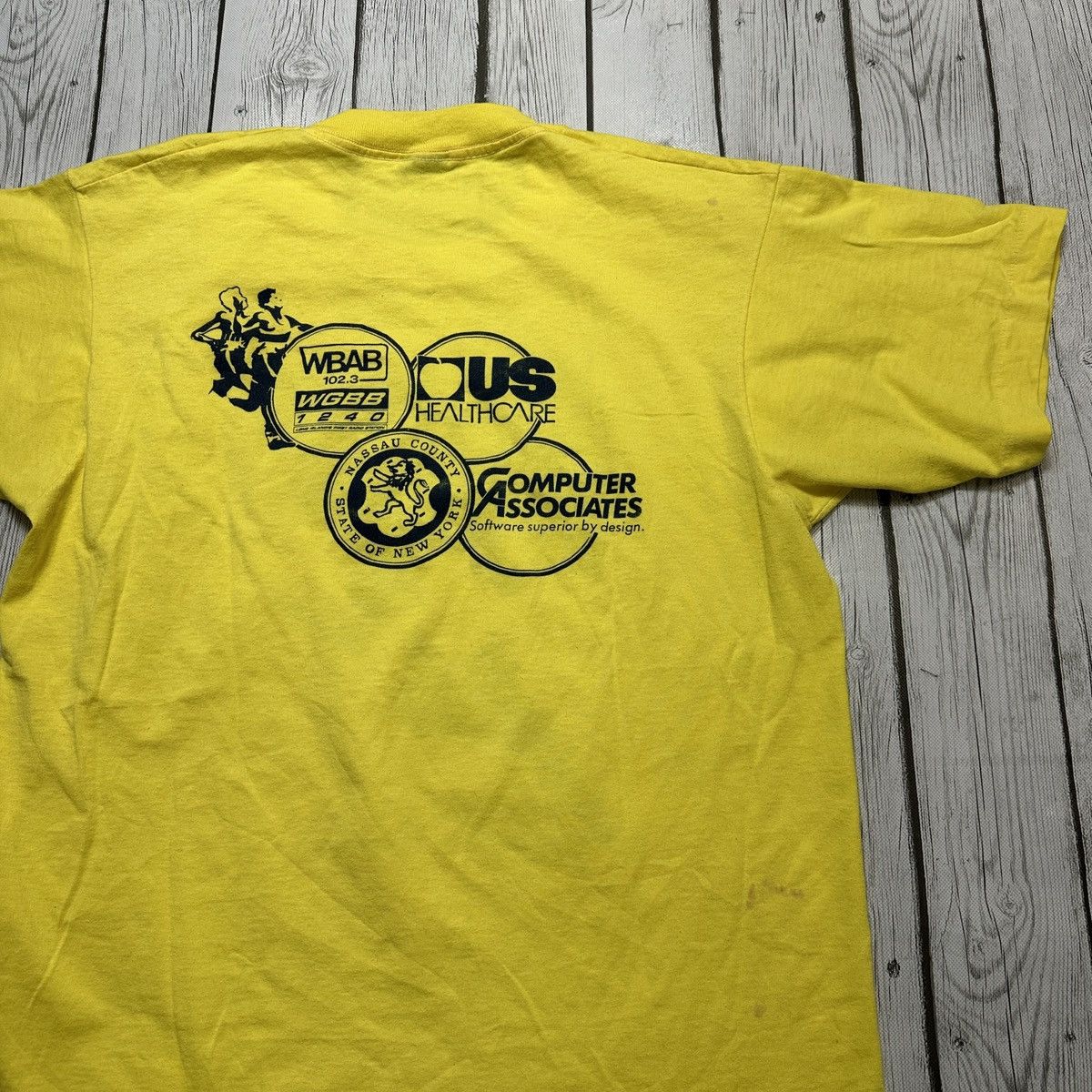 Vintage Vintage 1992 Long Island Marathon tee Size US L / EU 52-54 / 3 - 4 Thumbnail