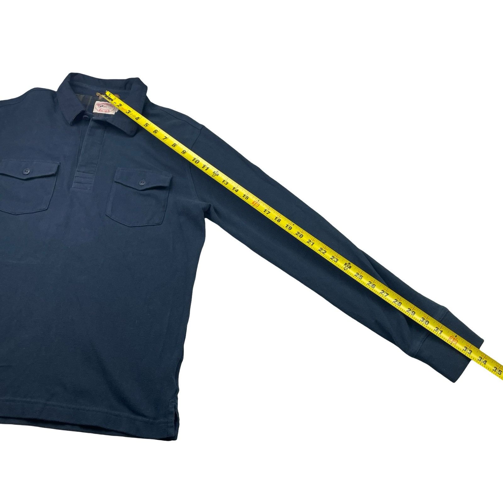 Brooks Brothers Brooks Brothers Men’s 100% Cotton L/S Rugby Polo Shirt Navy Size US M / EU 48-50 / 2 - 6 Thumbnail