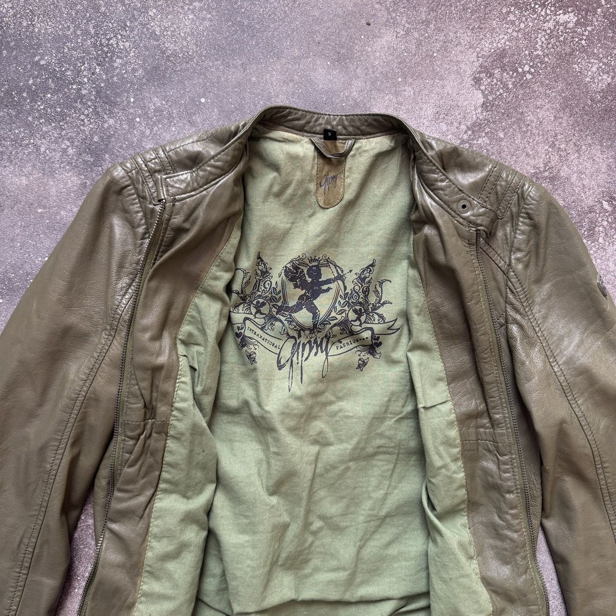 If Six Was Nine Gipsy Vintage Avant Garde Zip Details Leather Biker Jacket Size S / US 4 / IT 40 - 10 Thumbnail