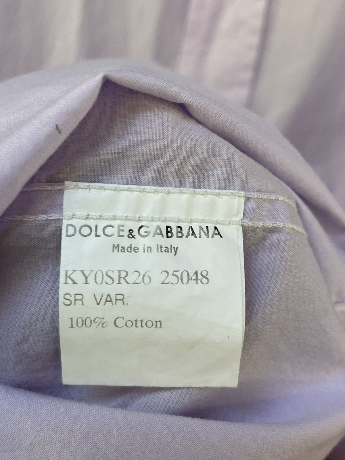 Dolce & Gabbana Vintage Dolce & Gabbana Classic Shirt Button Up Purple RARE Size US L / EU 52-54 / 3 - 7 Thumbnail