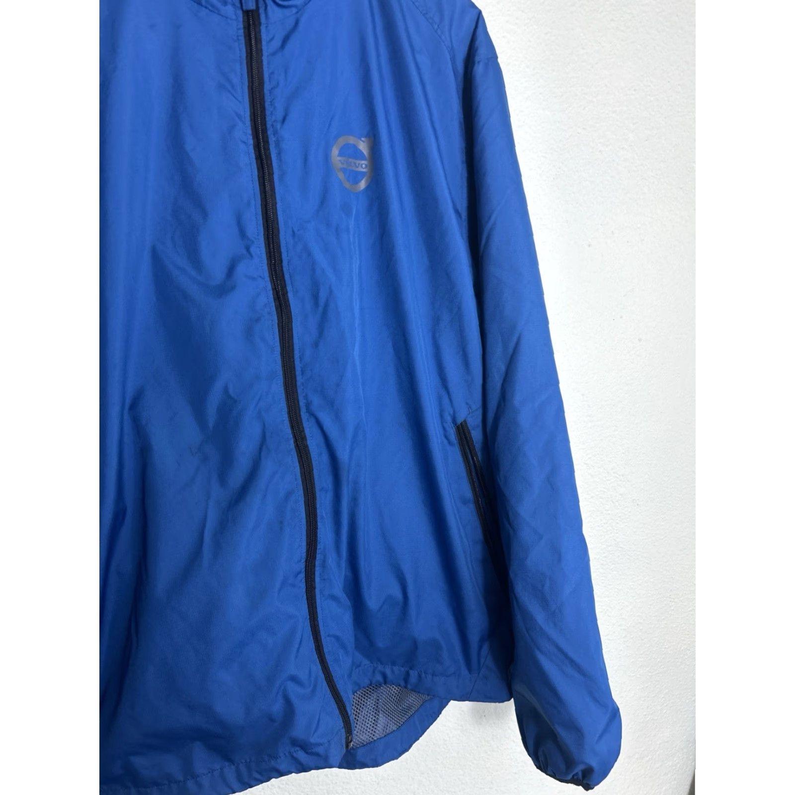 Vintage Volvo Windbreaker Jacket Mens 2XL Blue Full Zip Polyester Size US XXL / EU 58 / 5 - 4 Thumbnail