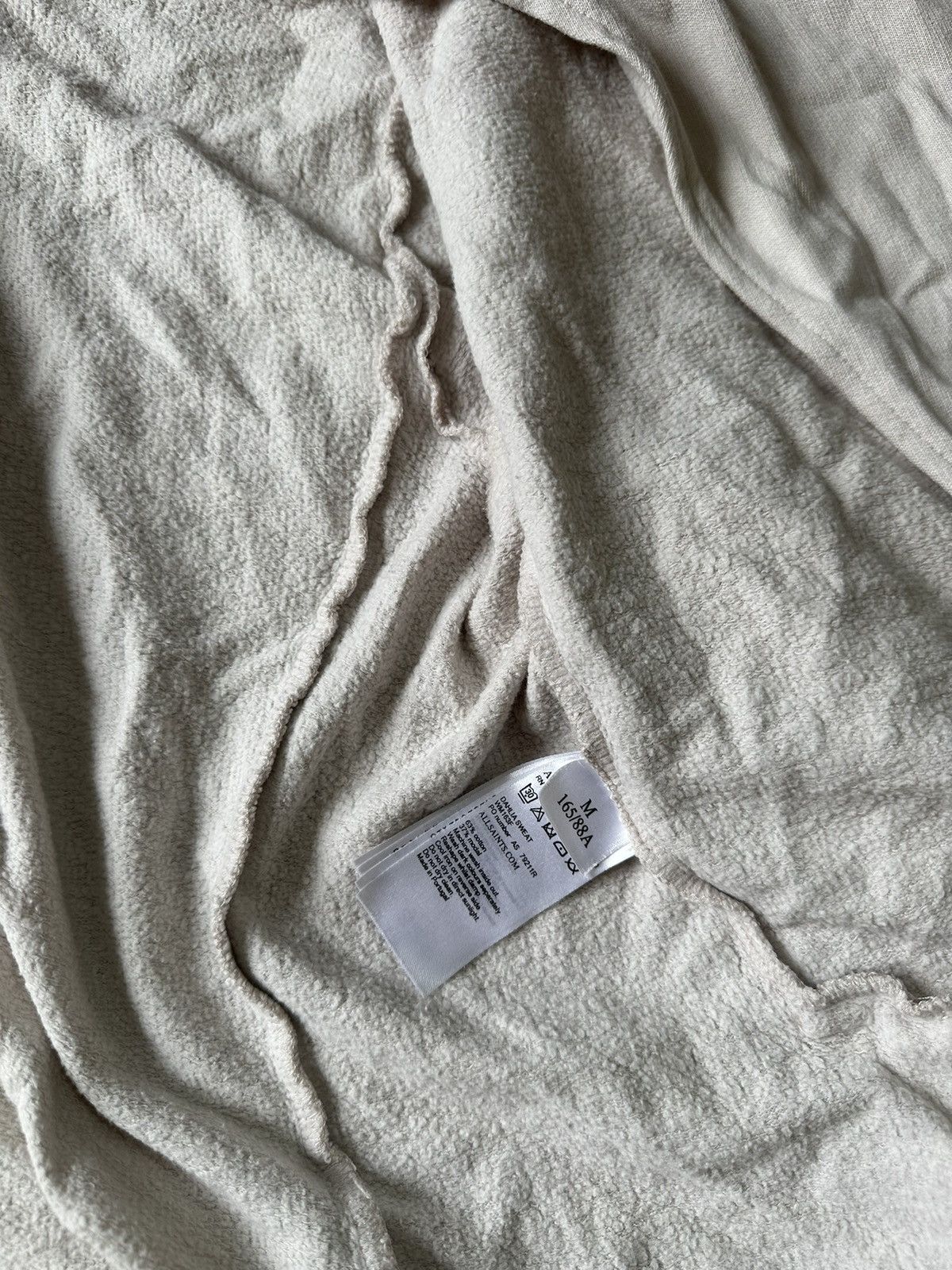 Allsaints × If Six Was Nine Y2k allsaints Cardigan zip cyber sweater chrome desert Size US M / EU 48-50 / 2 - 5 Thumbnail