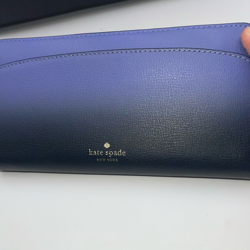 Kate Spade Kate Spade Large Adel Tote Bag and Long Wallet Set in Nightcap Purple Ombré Size ONE SIZE - 7 Thumbnail