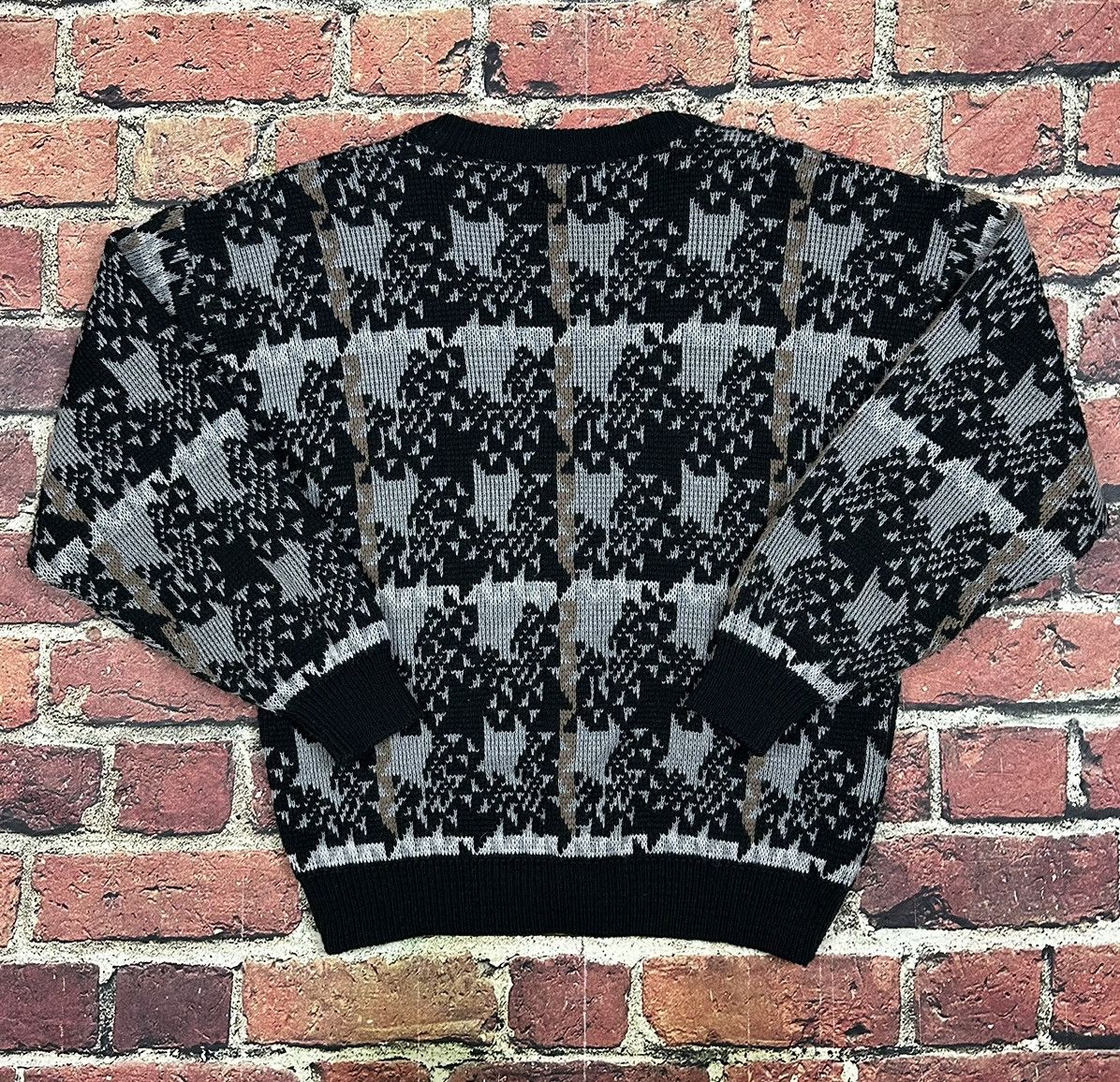 Other Vintage Bonjour International Cardigan Sweater Geometric Size US L / EU 52-54 / 3 - 3 Thumbnail