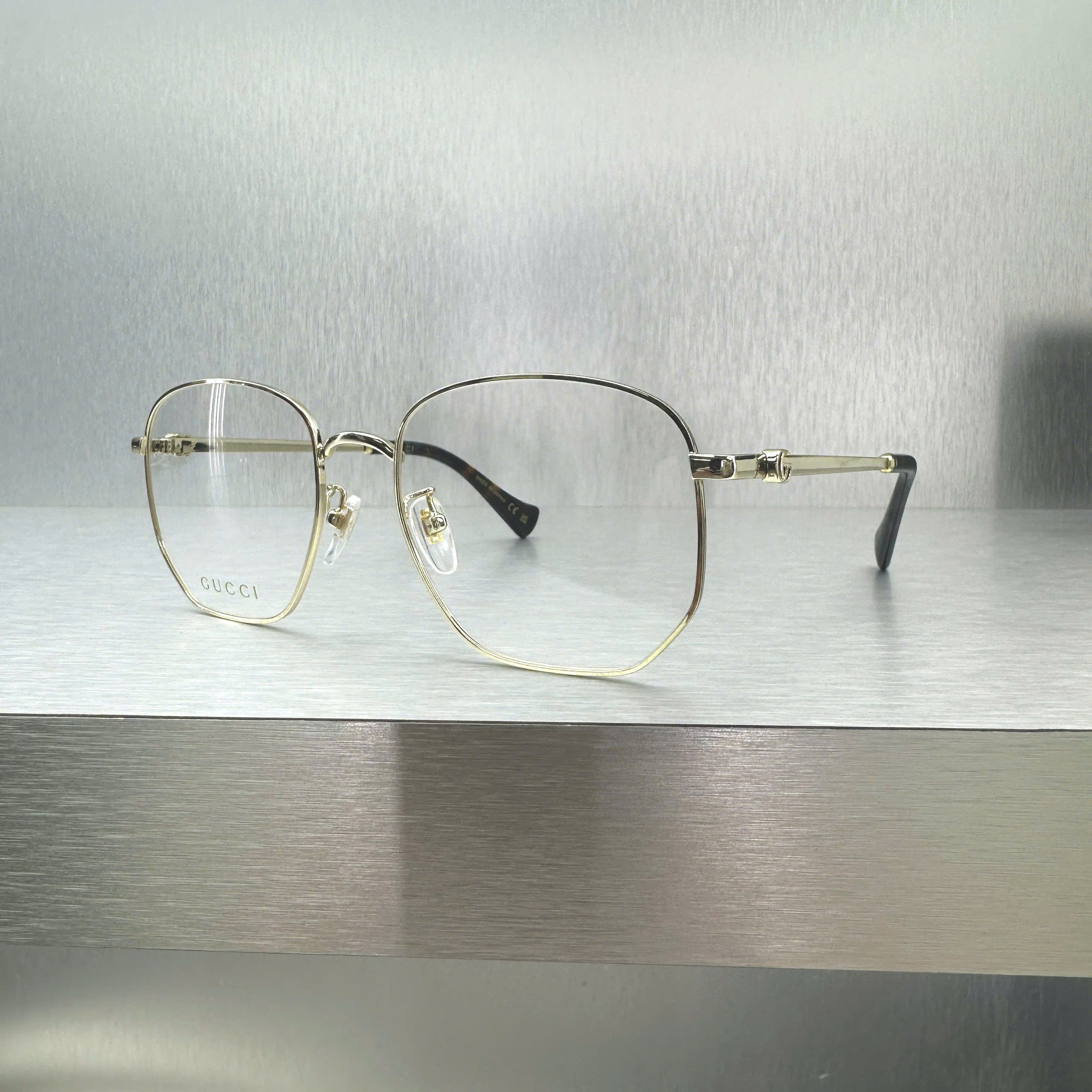 Gucci GUCCI GG1420OK 001 Eyeglasses GOLD Size ONE SIZE - 5 Thumbnail