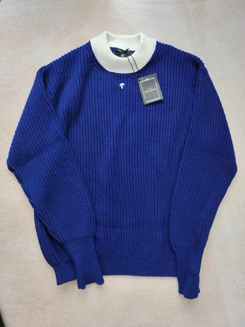 Nigel Cabourn Nigel Cabourn Z-MEN Inky Blue Cotton Sweater - dmc Size US L / EU 52-54 / 3 - 1 Thumbnail
