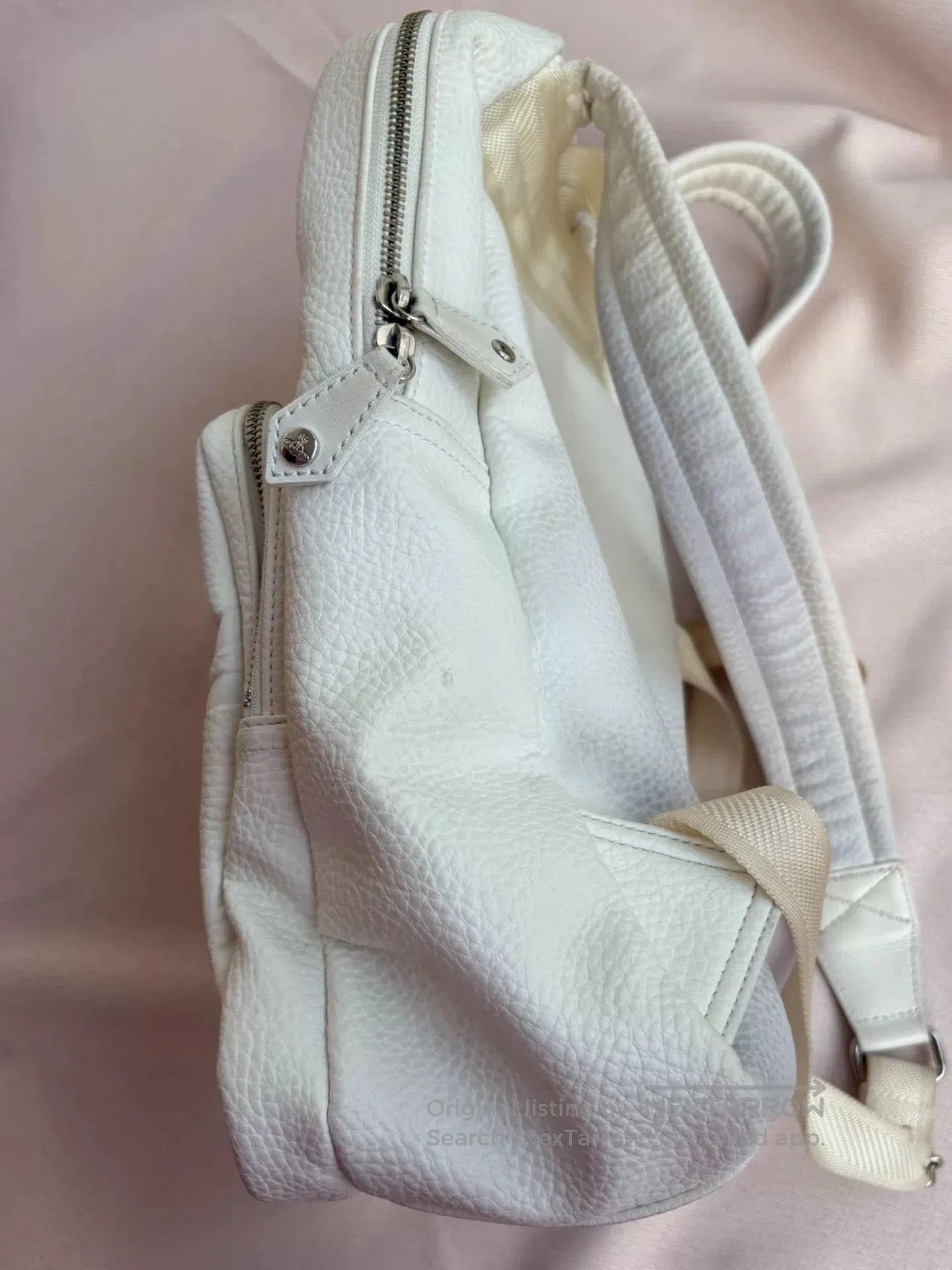 Vivienne Westwood Vivienne Westwood White Saturn Backpack. Size ONE SIZE - 6 Thumbnail