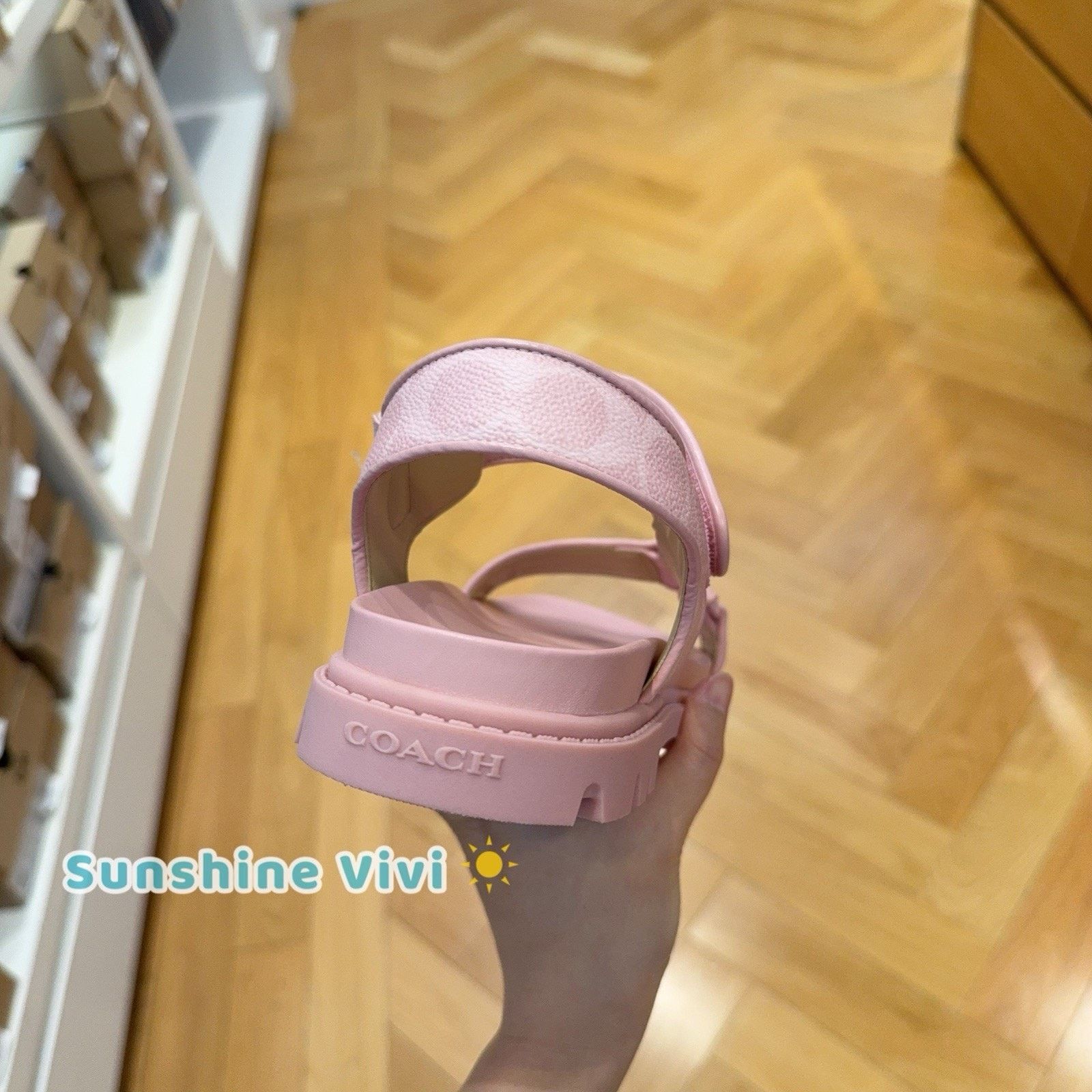 Coach NEW COACH Women's Sport Sandal Powder Pink CBB91 US 5.5 Size US 5.5 / IT 35.5 - 3 Thumbnail