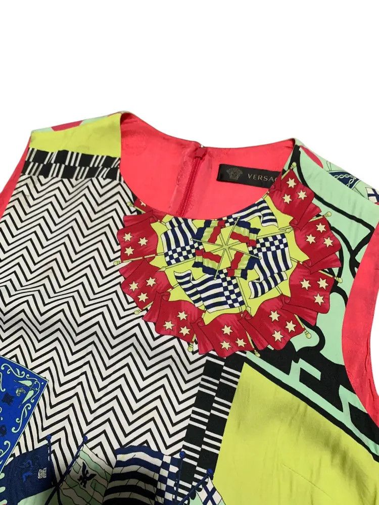 Versace SS15 versace resort viscose mini dress Size M / US 6-8 / IT 42-44 - 5 Thumbnail