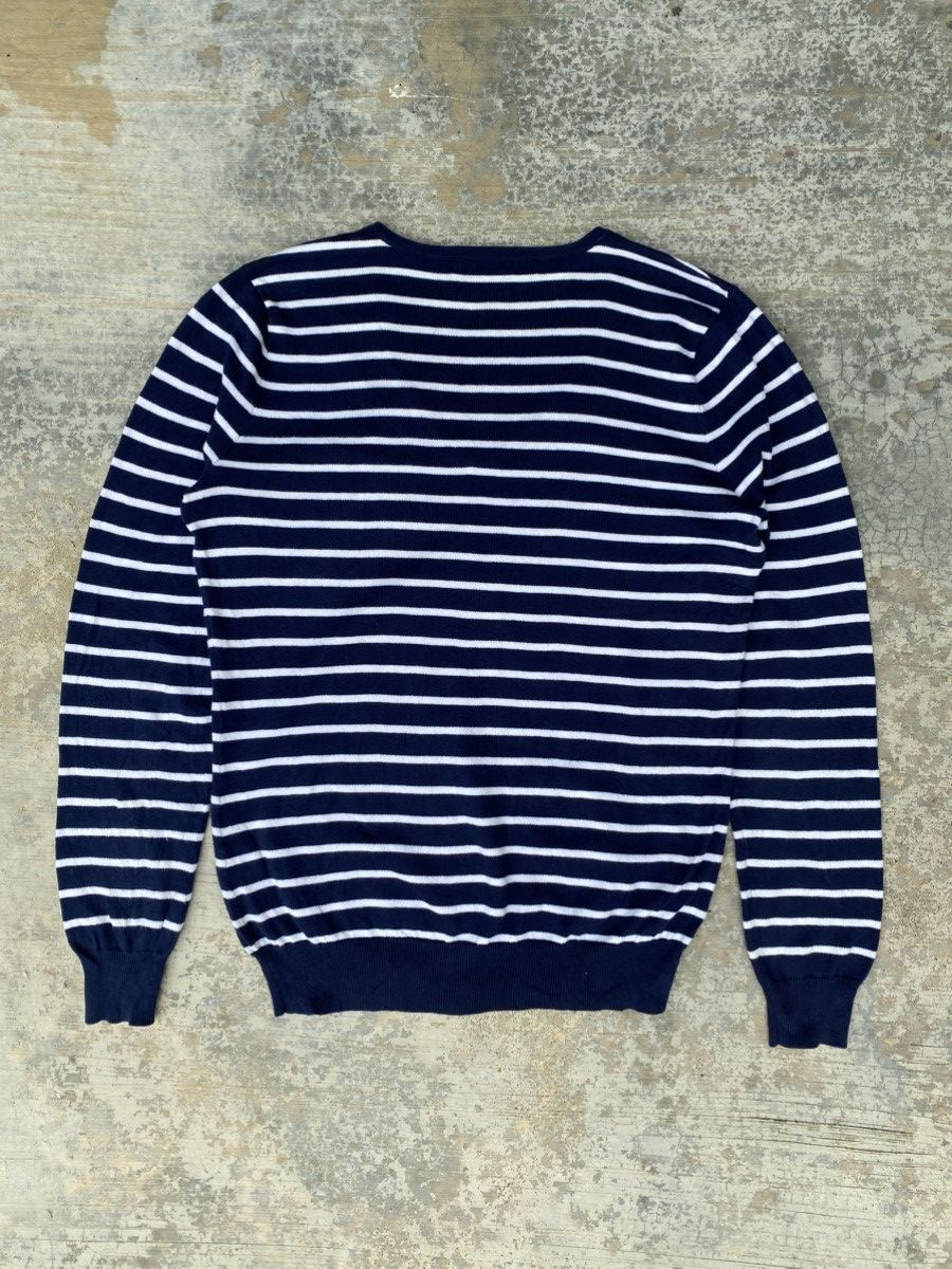 Ralph Lauren Ralph lauren blue striped cotton vneck sweater Size M / US 6-8 / IT 42-44 - 2 Thumbnail