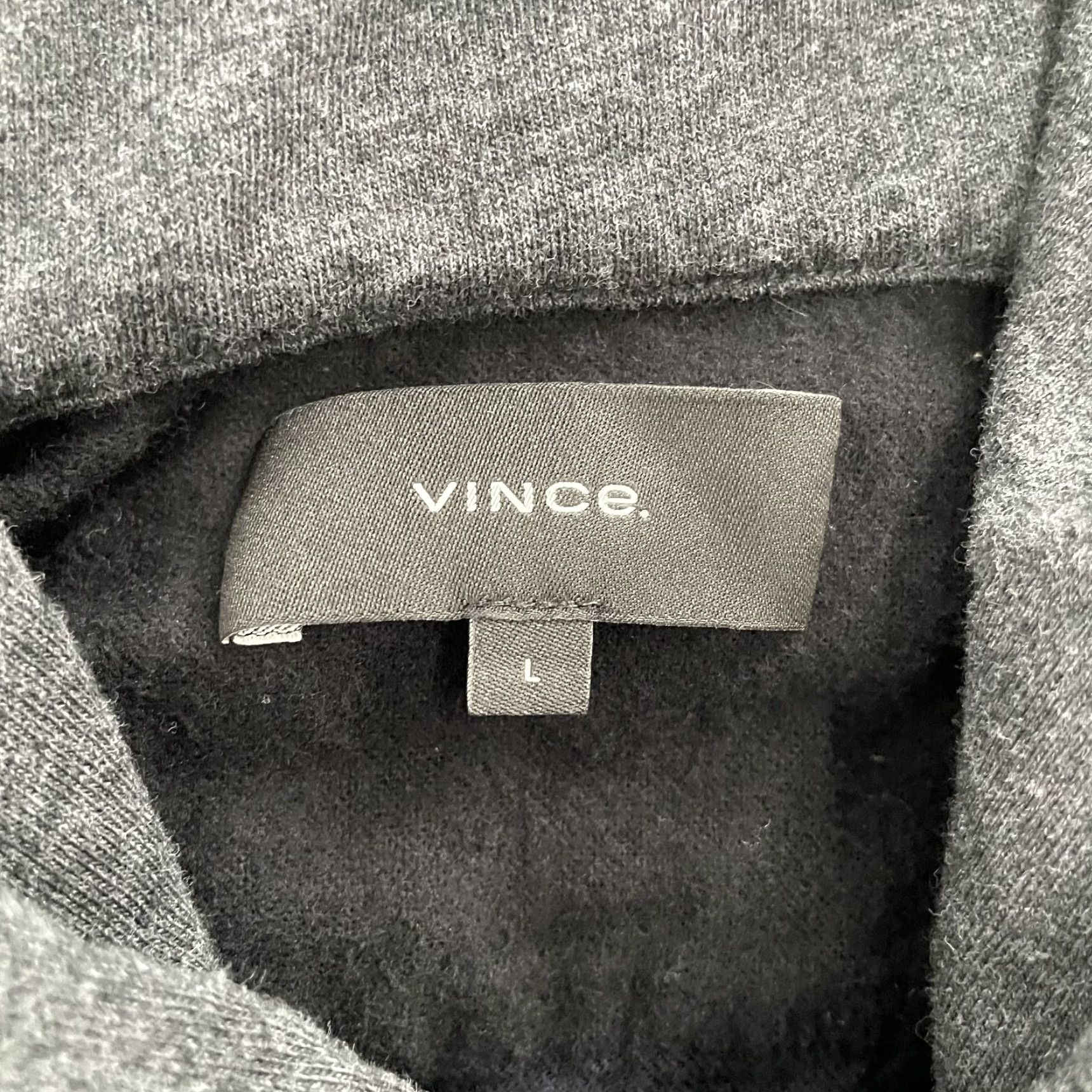 Vince Vince Men's Hoodie Adult Large Blue Plaid Sweater Henley Long Sleeve Cotton Casual Size US L / EU 52-54 / 3 - 6 Thumbnail
