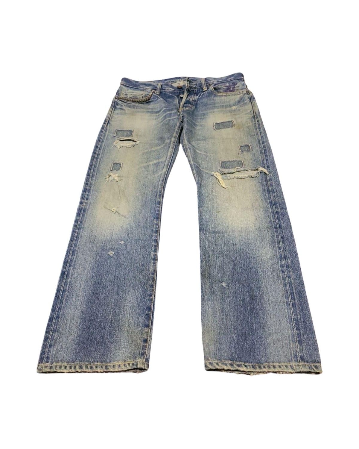 Hysteric Glamour 🇯🇵 90s Komado Patch Work Studded Denim Jeans