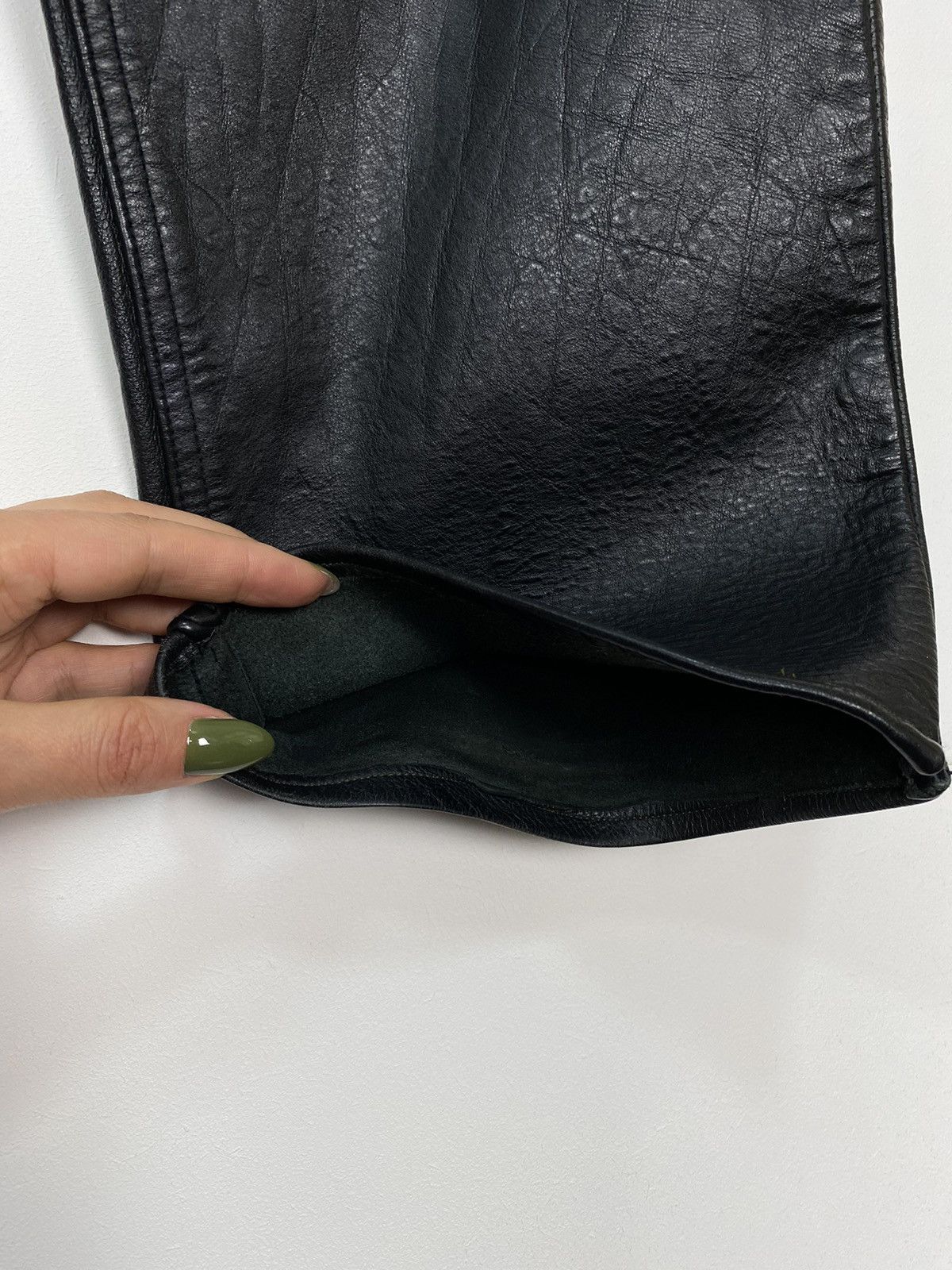 Leather Conwell Men’s Leather Calf Skin Pants Black Sz 32.34 Vintage Size US 32 / EU 48 - 5 Thumbnail