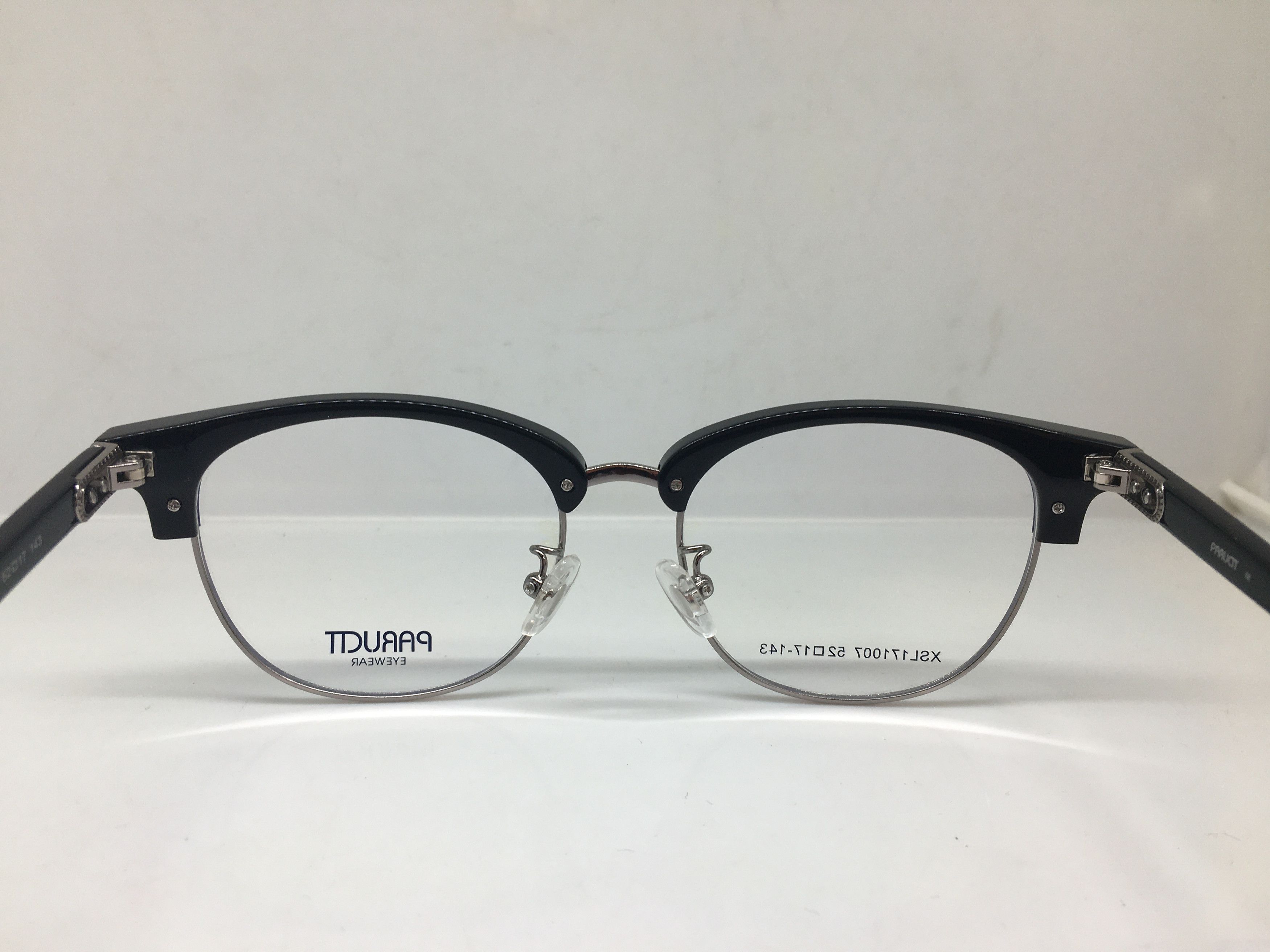 Other Paructt Black Silver Malcolm X Eyeglasses Frame Size ONE SIZE - 4 Thumbnail