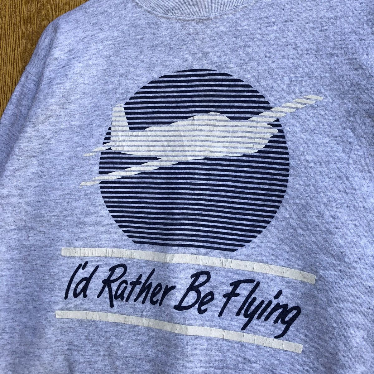 Vintage Vintage Velva Sheen I Rather Be Flying Sweatshirt Size US L / EU 52-54 / 3 - 4 Thumbnail