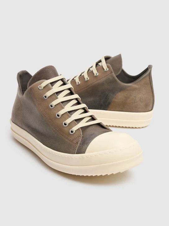 Rick Owens o1lsvrm0425 Low Sneaks Sneakers in Dust/Milk Size US 8 / EU 41 - 2 Thumbnail