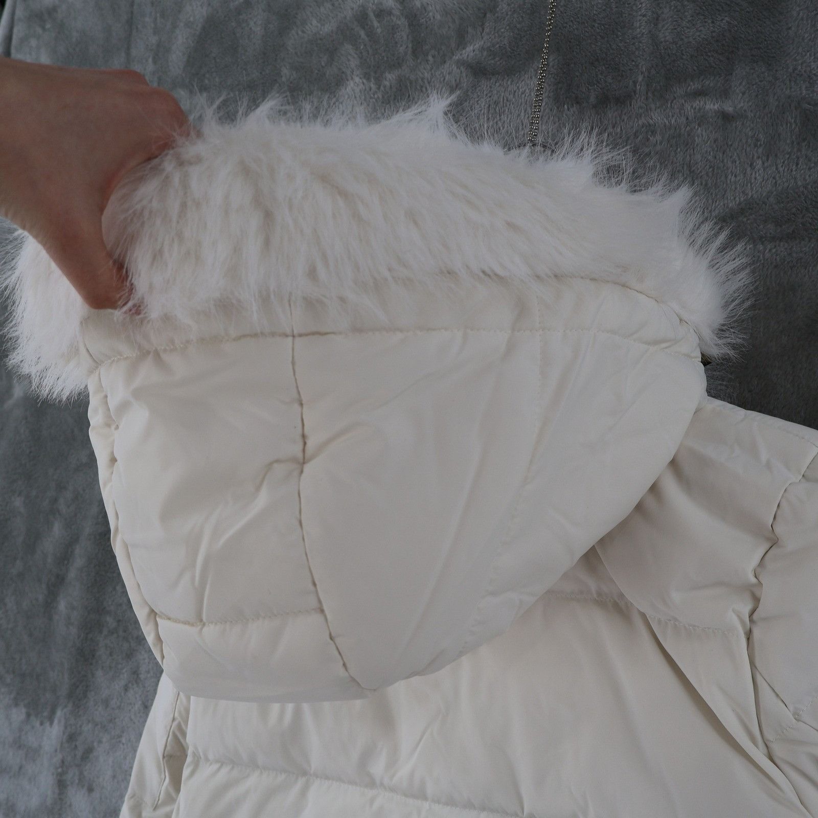 Lauren Ralph Lauren LRL Ralph Lauren Faux Fur Down Puffer Jacket Women XS White Size XS / US 0-2 / IT 36-38 - 8 Thumbnail