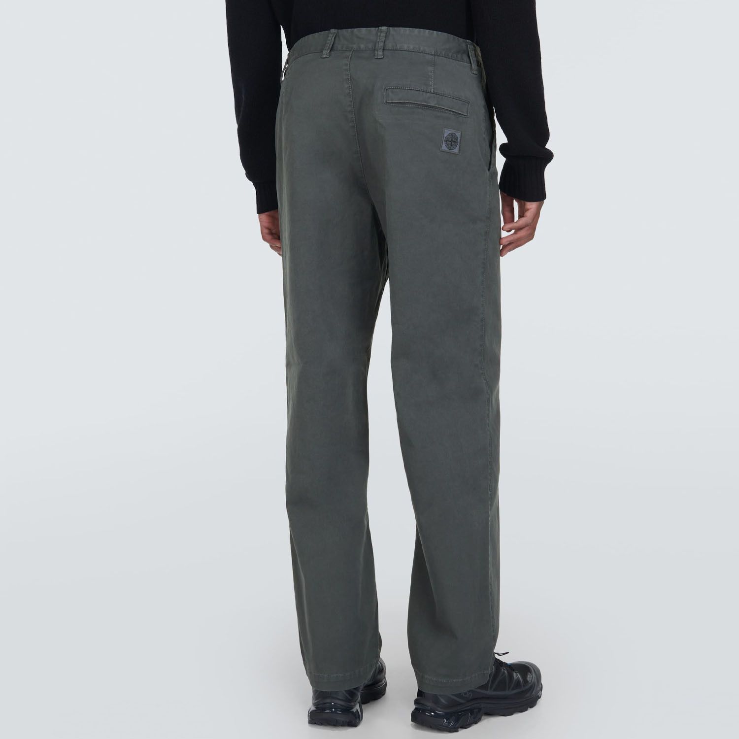 Stone Island Stone Island Trousers Pants Grey Garment Dyed Cotton Size US 31 - 18 Thumbnail