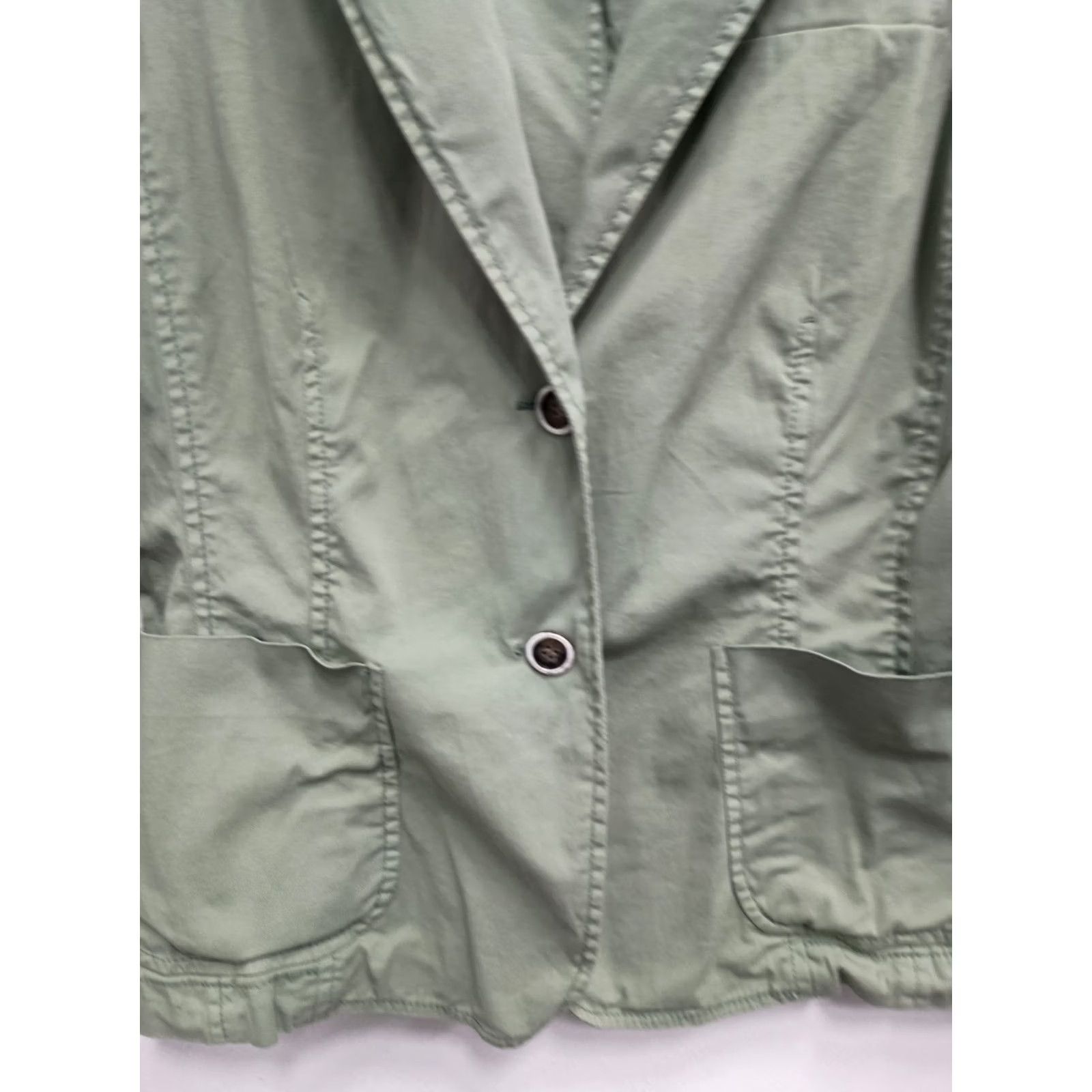 Vintage Lafayette 148 New York Blazer Jacket Sz 4 Green Carrier Office Minimalist Womens Size S / US 4 / IT 40 - 2 Thumbnail