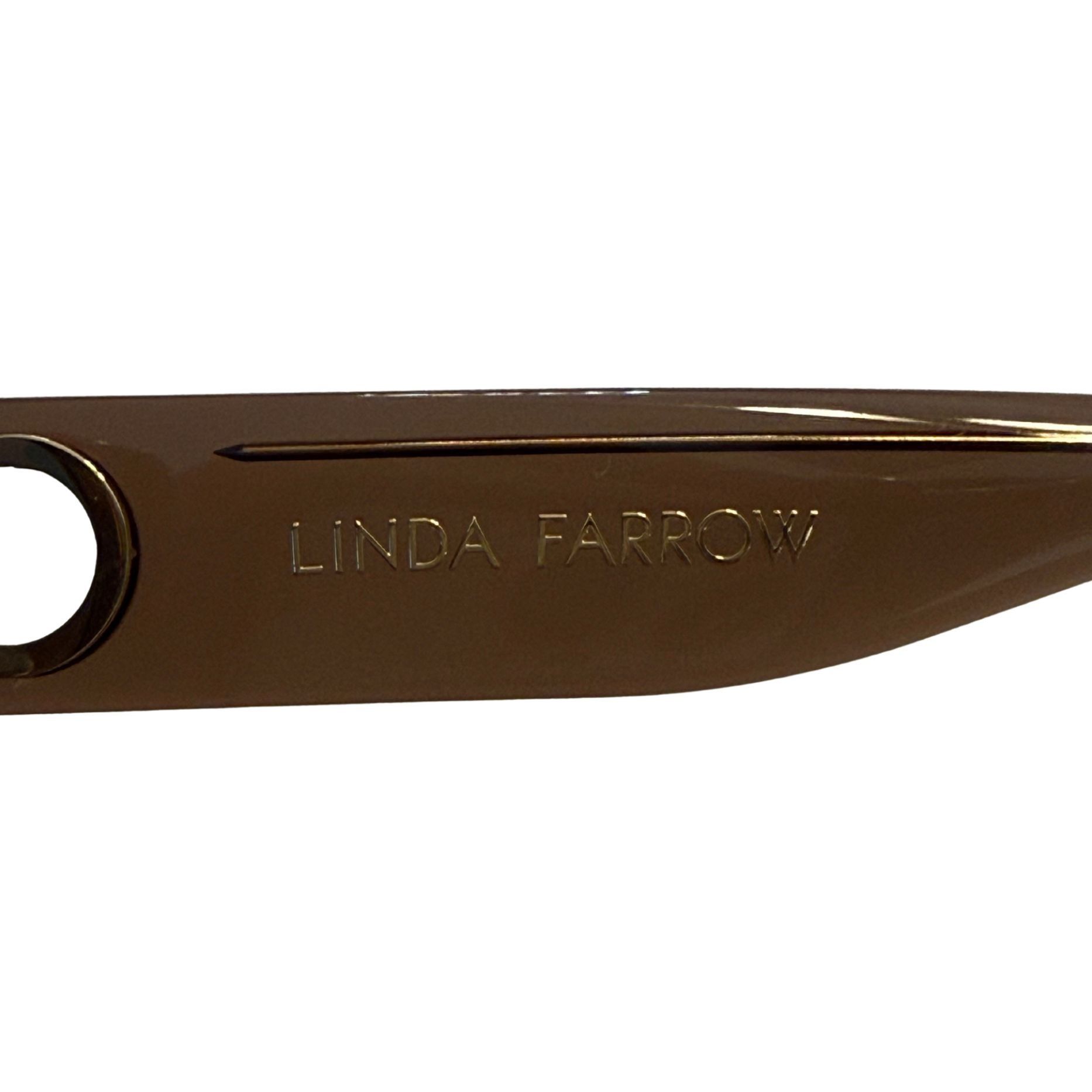 Linda Farrow Linda Farrow Astrid Oversized Sunglasses Brown Aqua $570 NEW Size ONE SIZE - 9 Thumbnail