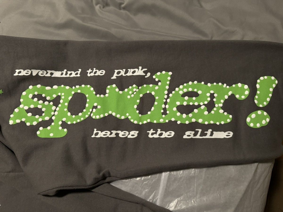 Sp5der Sp5der Punk V2 Slate Grey Sweatpants Size Medium Size US 32 / EU 48 - 3 Thumbnail