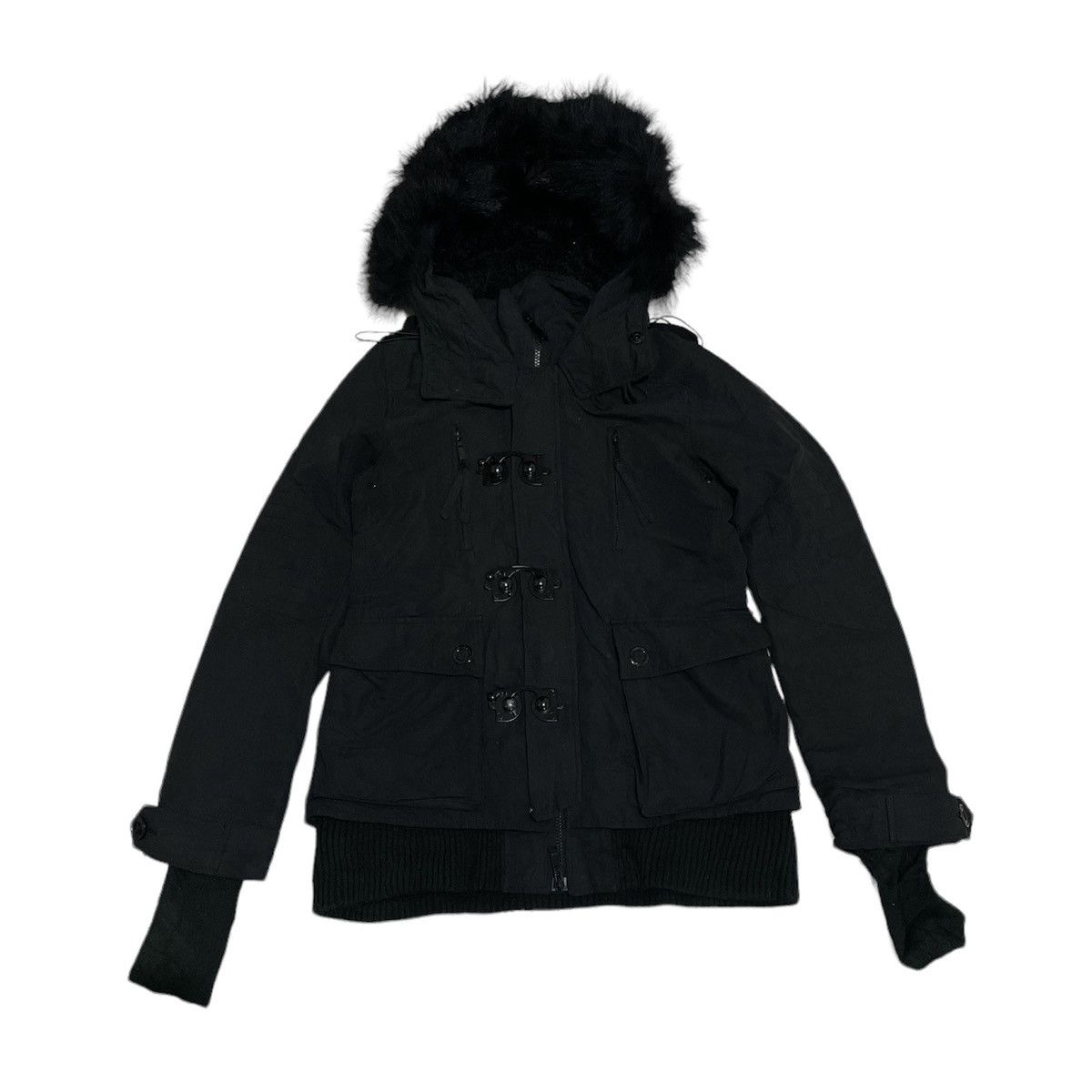 If Six Was Nine SLY Fur Hooded Cargo Jacket Size US S / EU 44-46 / 1 - 1 Thumbnail
