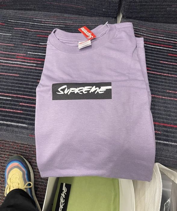 期間限定でセール XXL□Supreme Futura Box Logo Tee Purple - トップス