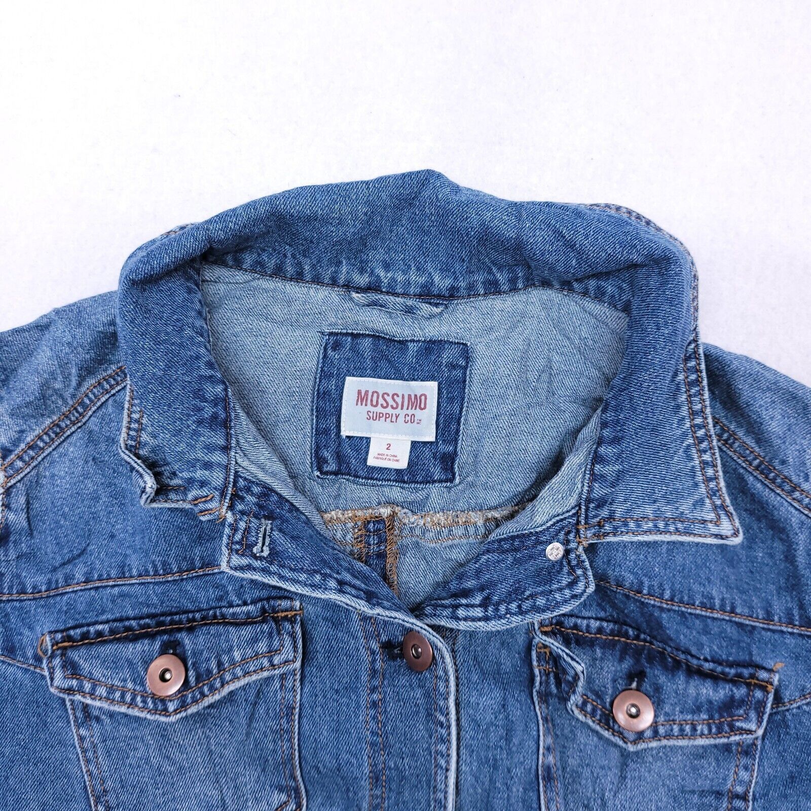 Mossimo Mossimo Casual Button Up Denim Jean Jacket Women Size M Blue Grailed