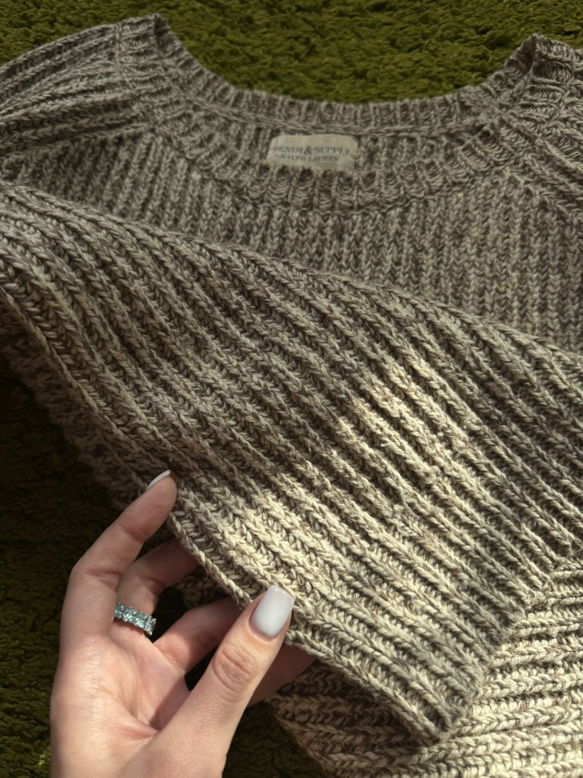 Ralph Lauren Ralph Lauren Denim & Supply wool blend ribbed sweater Size L / US 10 / IT 46 - 3 Thumbnail